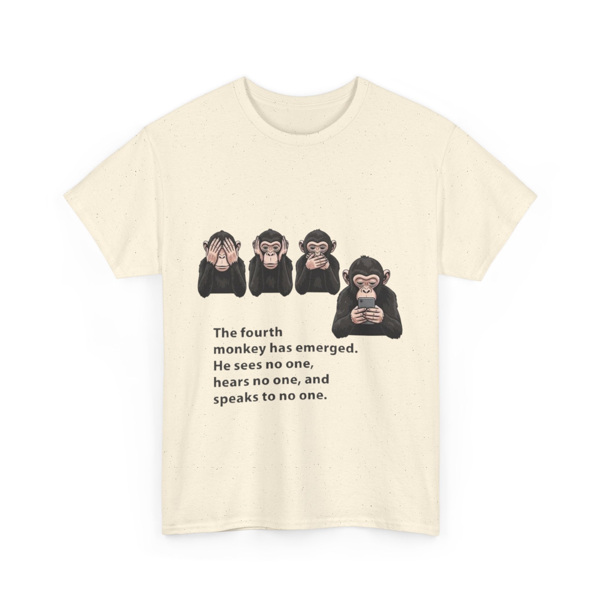 Four Monkeys Unisex Heavy Cotton T-Shirt
