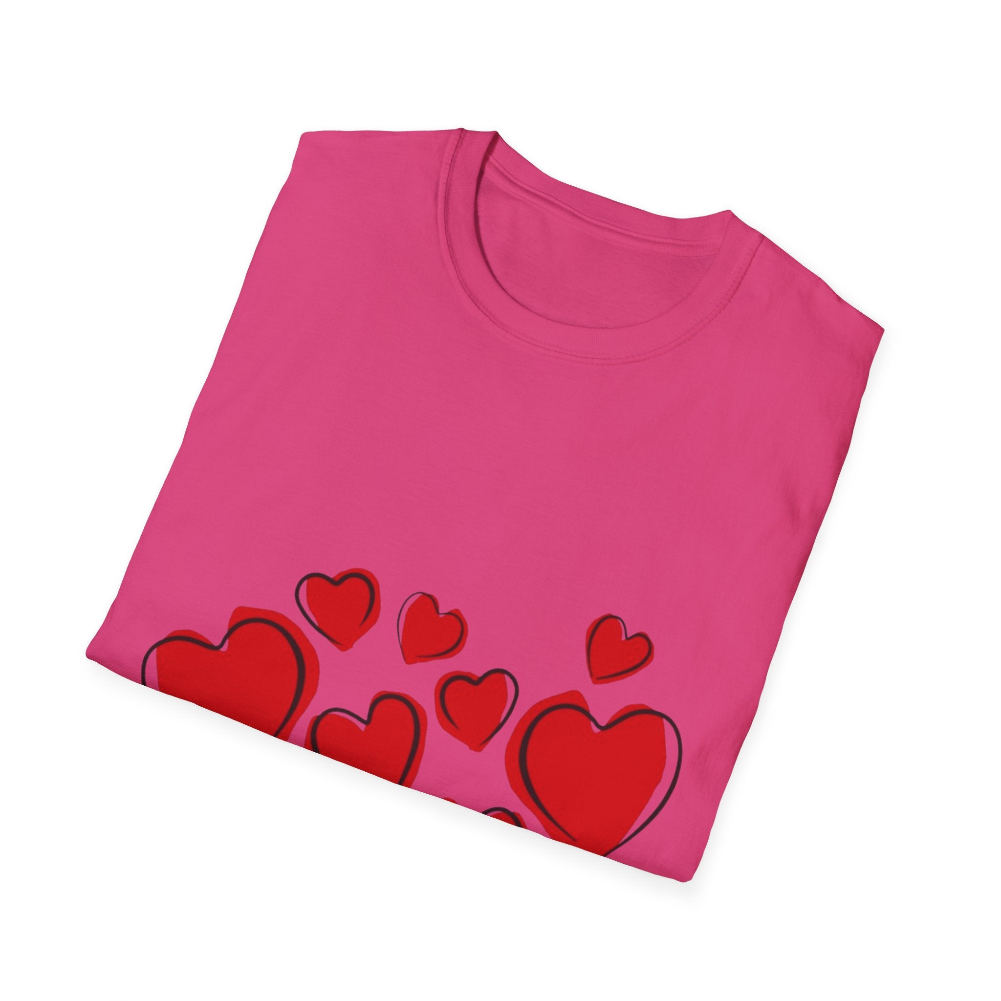 Valentine's Day Hearts Unisex Softstyle T-Shirt