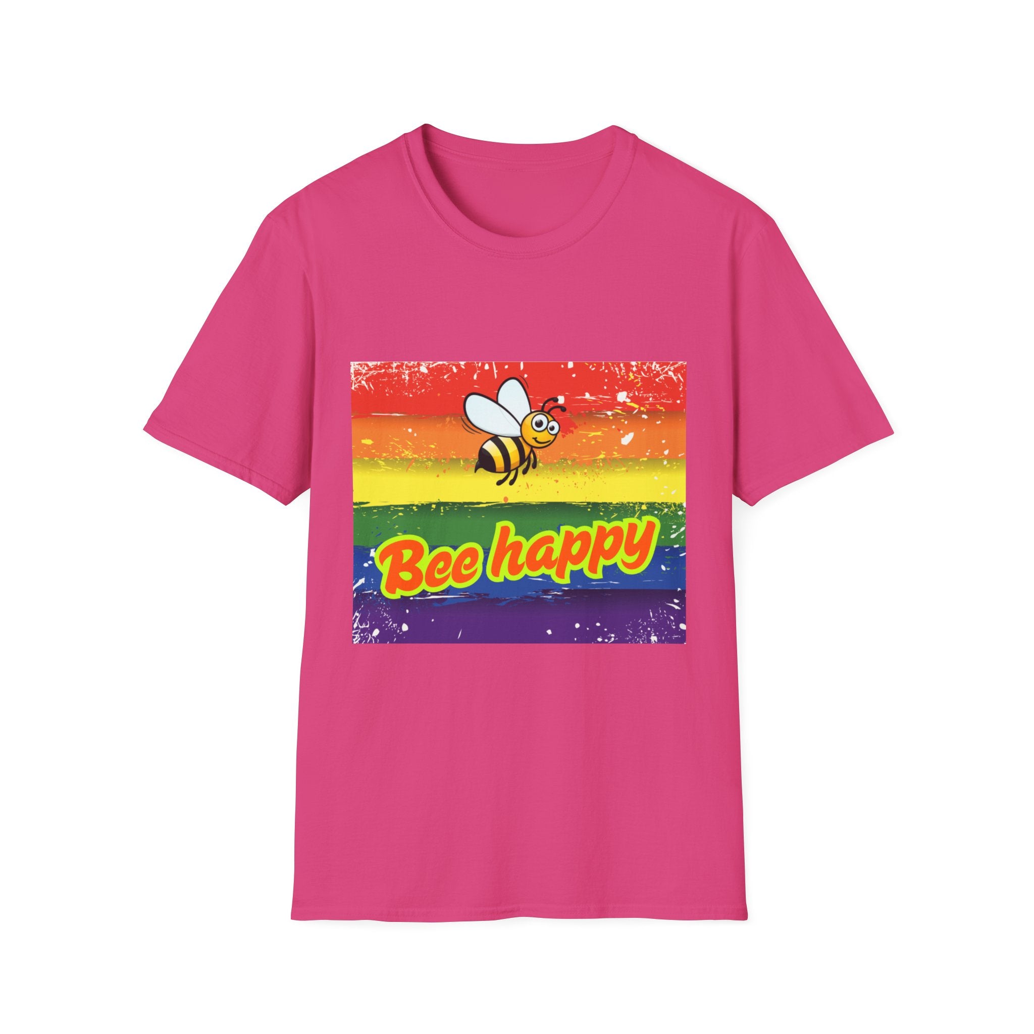 Bee Happy Unisex Softstyle T-Shirt