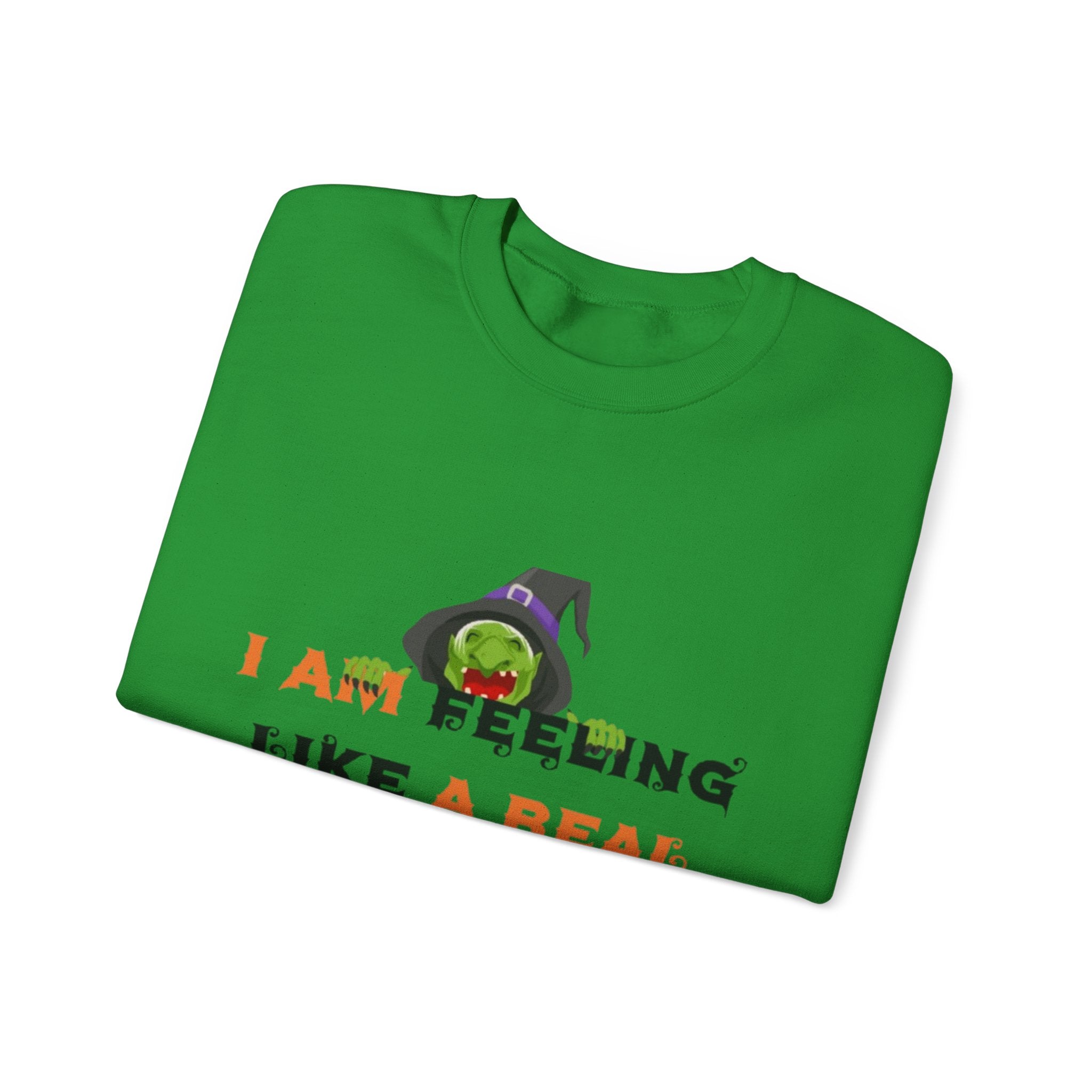 I Am Feeling Like A Real Witch Today Unisex Heavy Blend™ Crewneck Sweatshirt