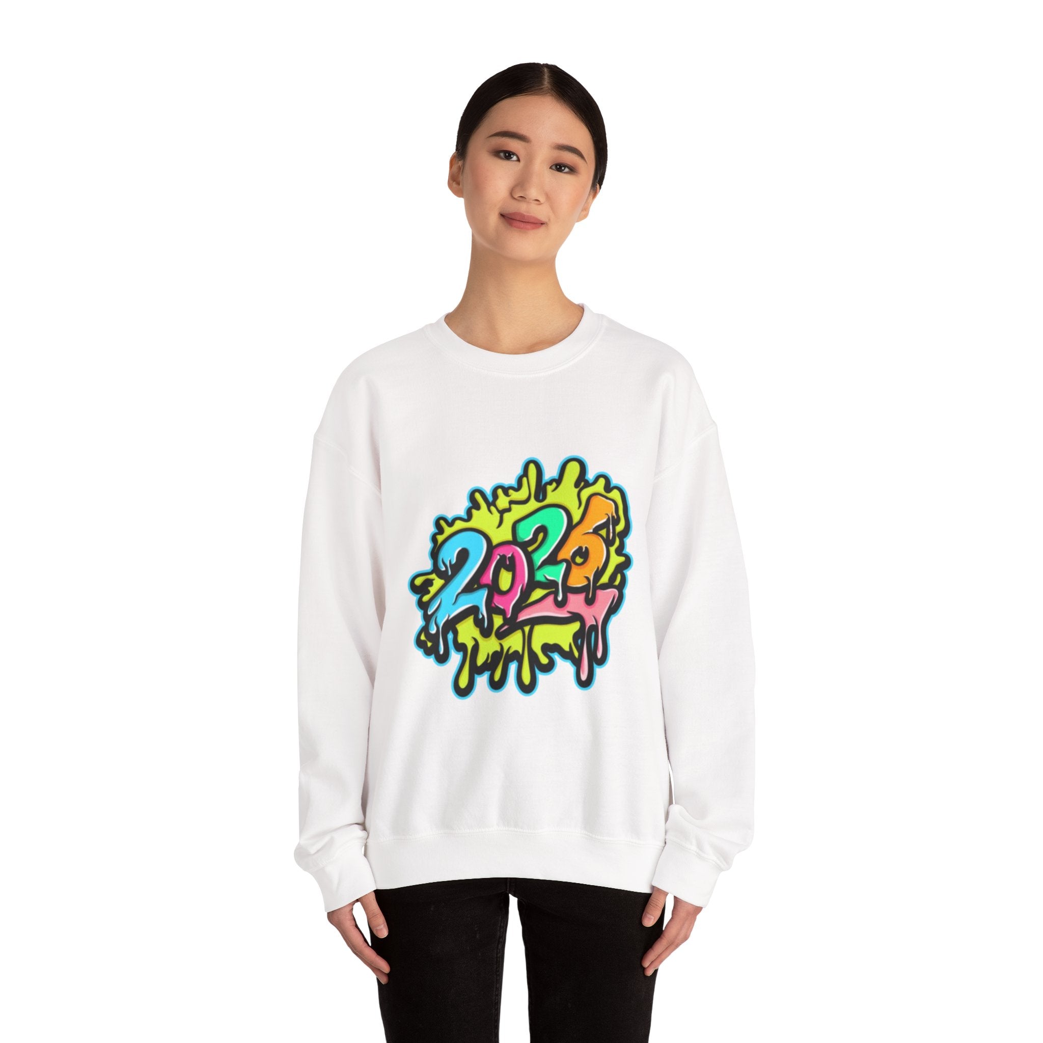 2026 Colorful Drip Design Unisex Sweatshirt