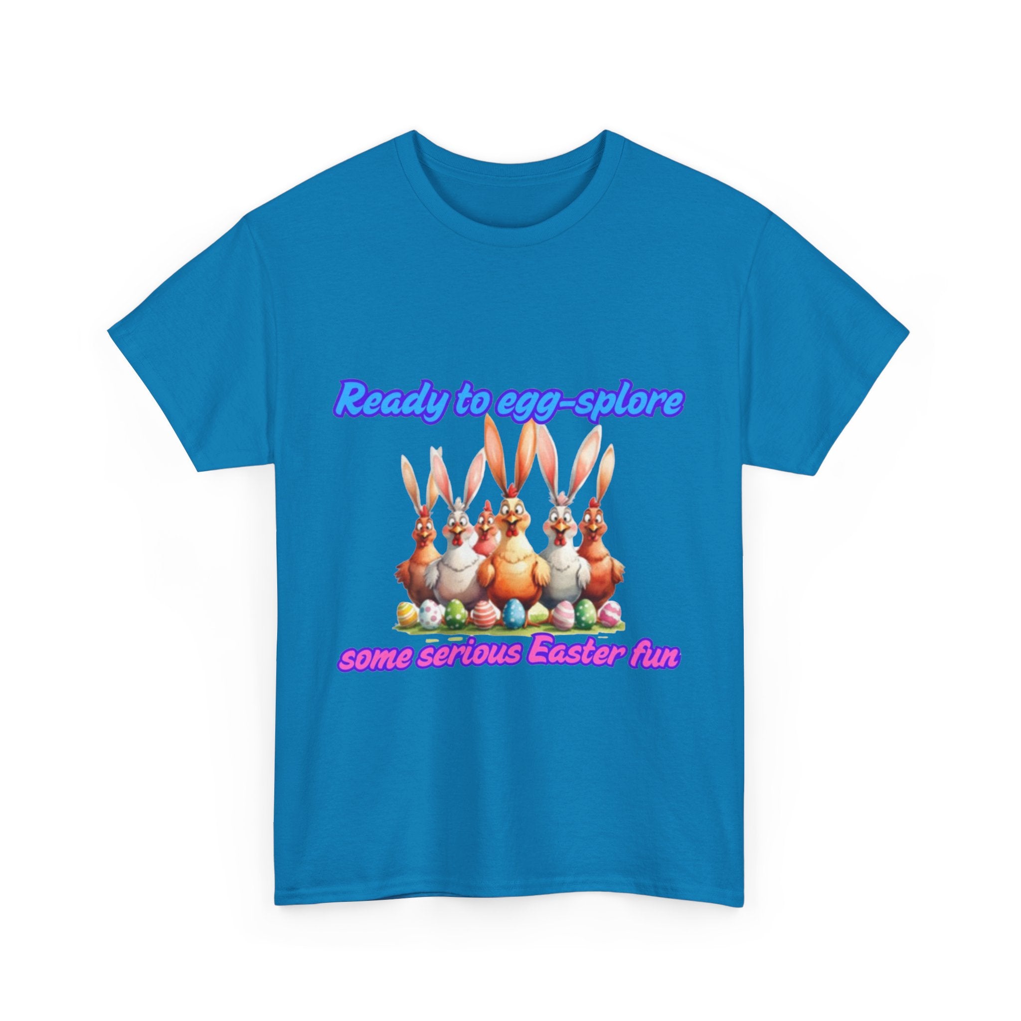 Ready To Egg-splore Some Serious Easter Fun Unisex Heavy Cotton T-Shirt