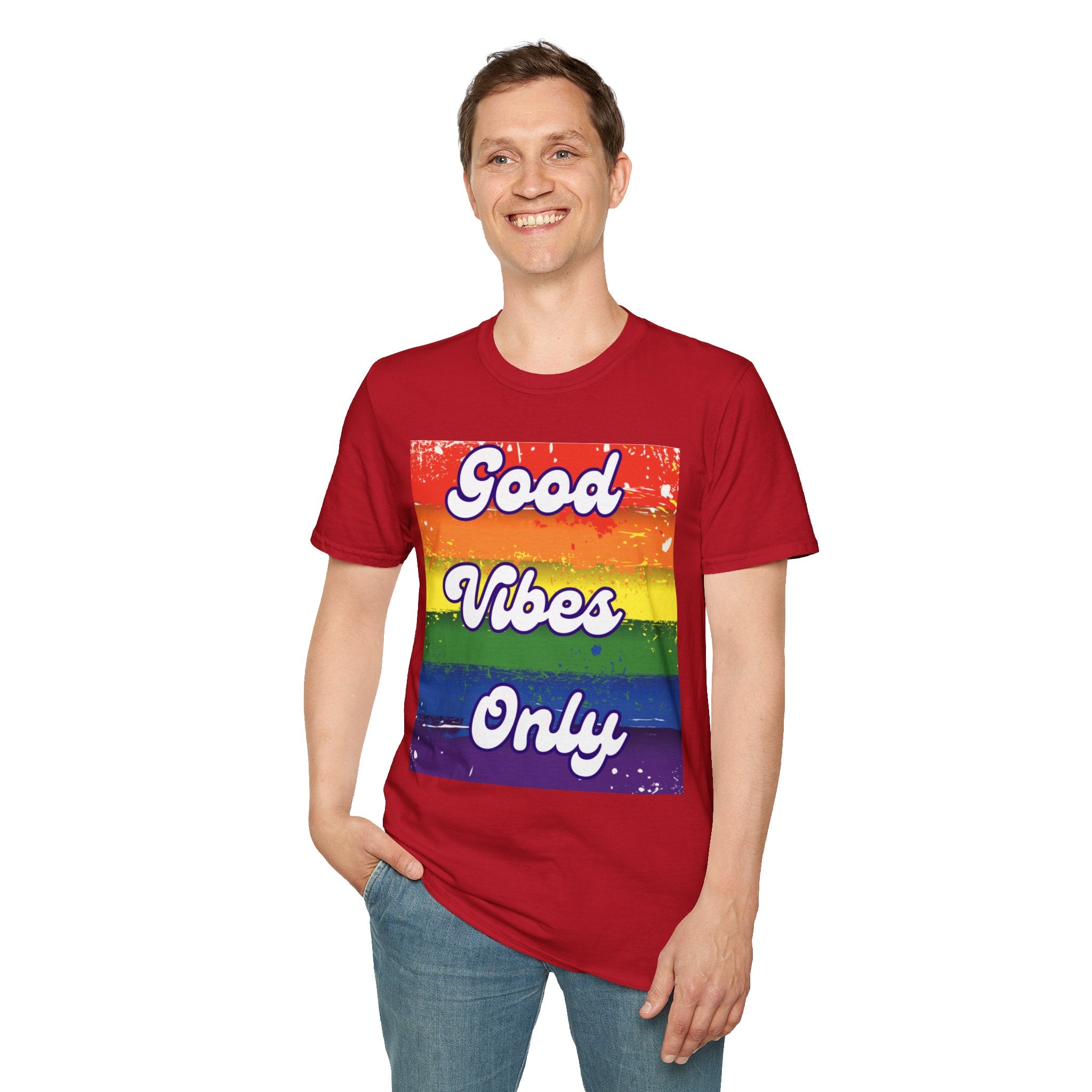 Good Vibes Only White Unisex Softstyle T-Shirt