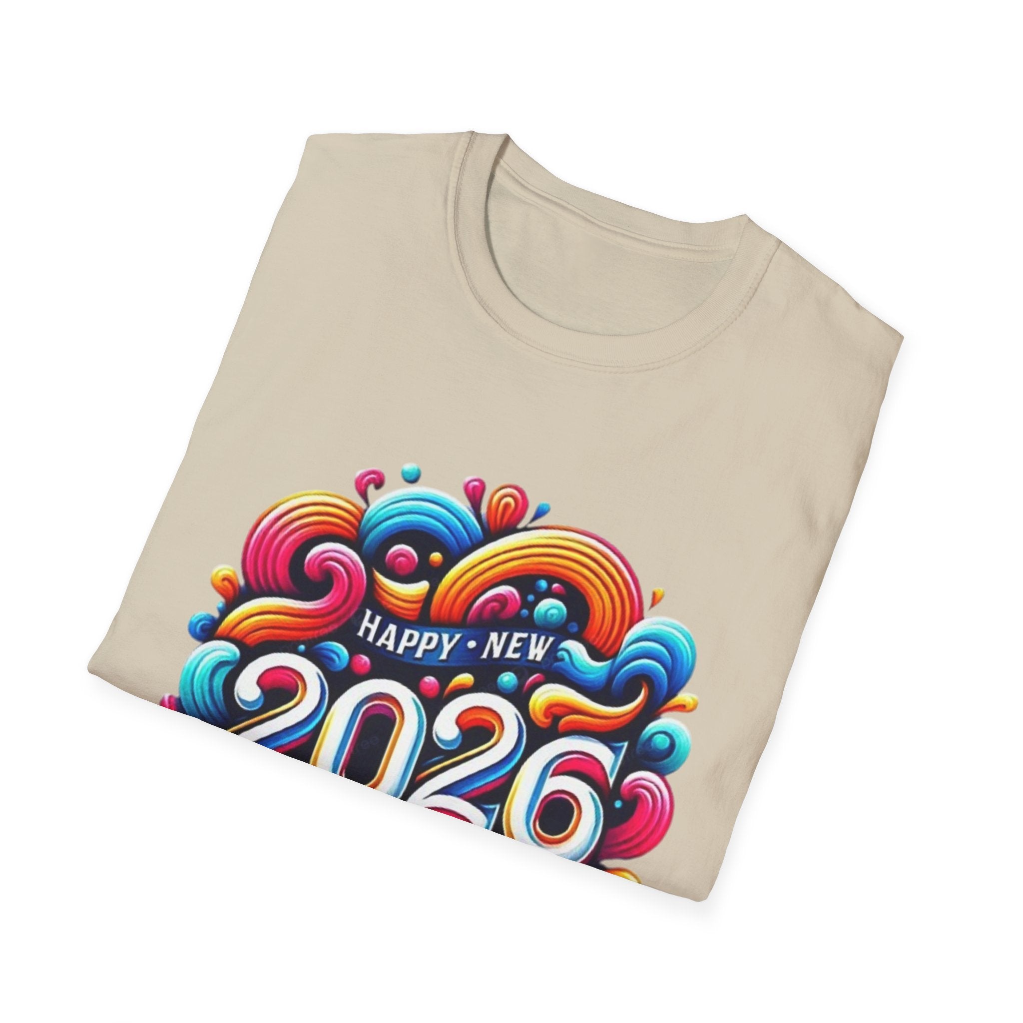 2026 Happy New Year Unisex Softstyle T-Shirt