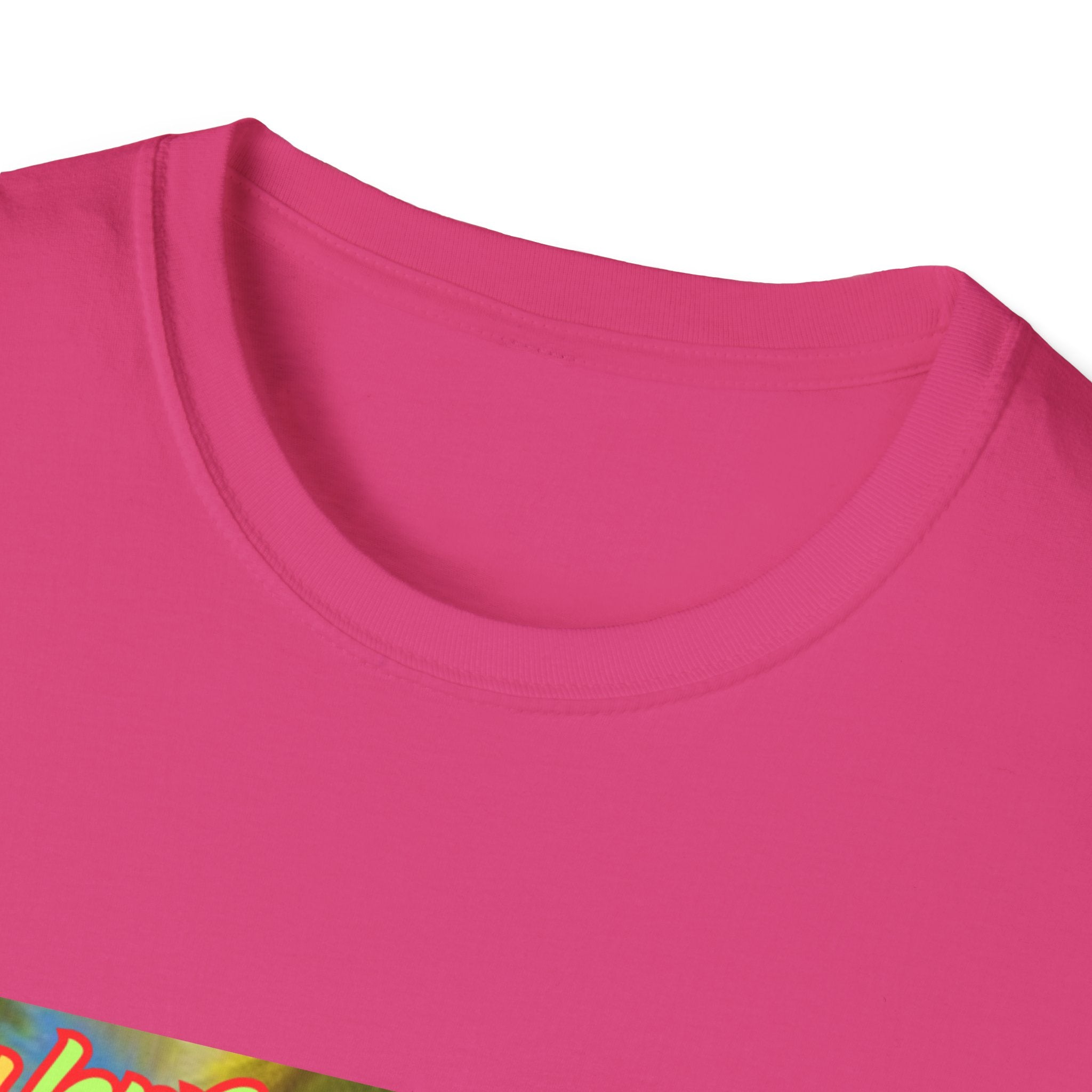 Lucky Leprechaun Enjoying Tropical Fruitiness! Unisex Softstyle T-Shirt