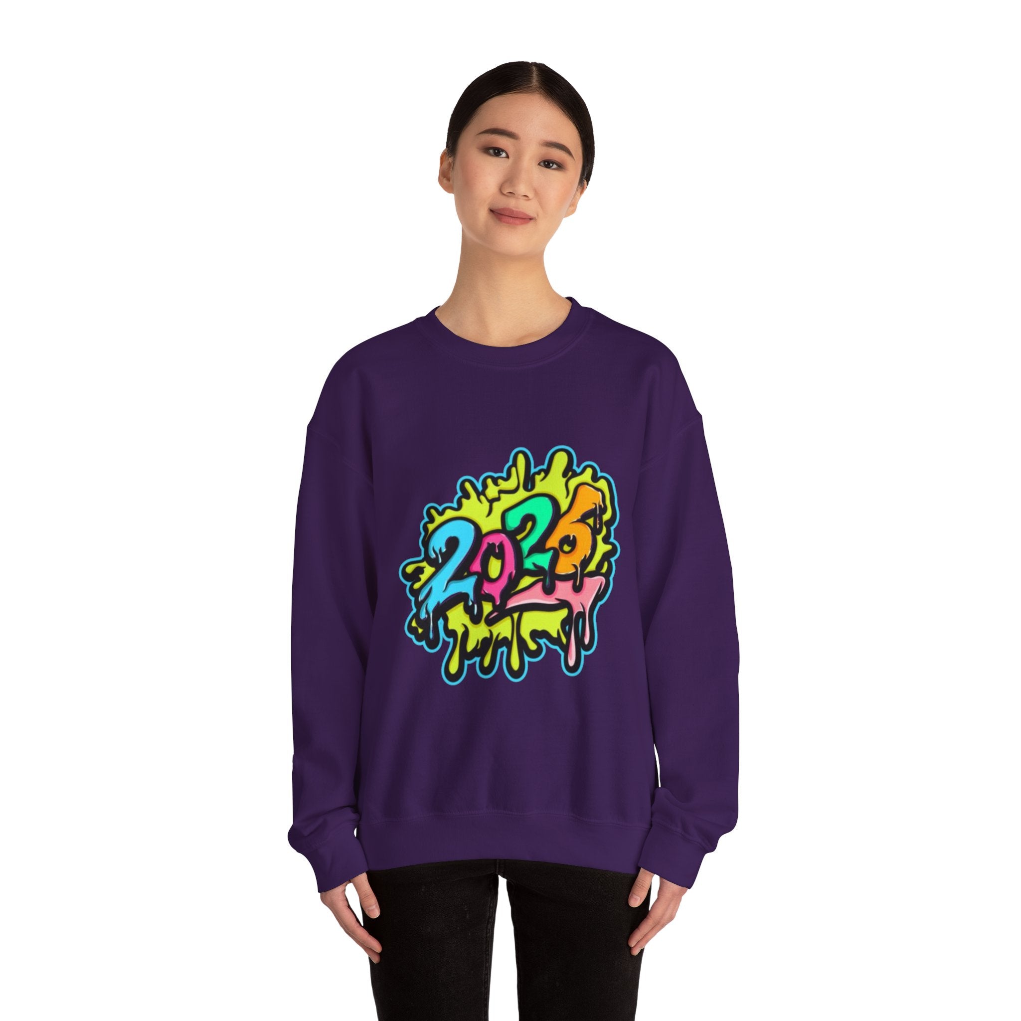 2026 Colorful Drip Design Unisex Sweatshirt