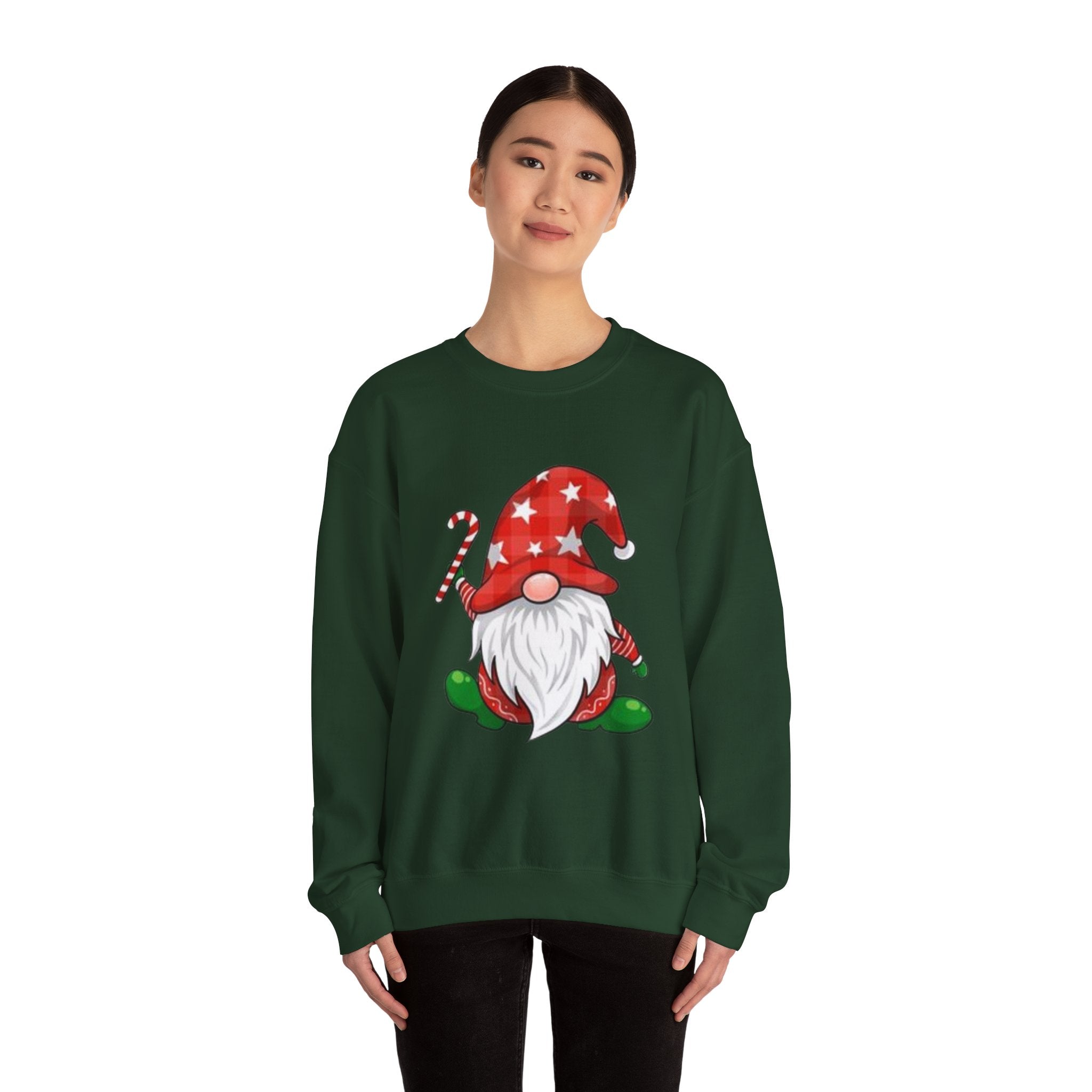 Christmas Holiday Gnome Unisex Heavy Blend™ Crewneck Sweatshirt