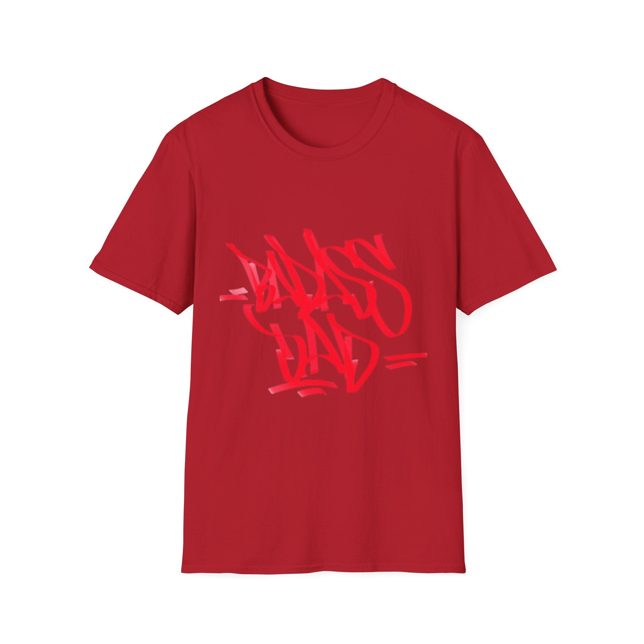 Red Graffiti Style Unisex Softstyle T-Shirt