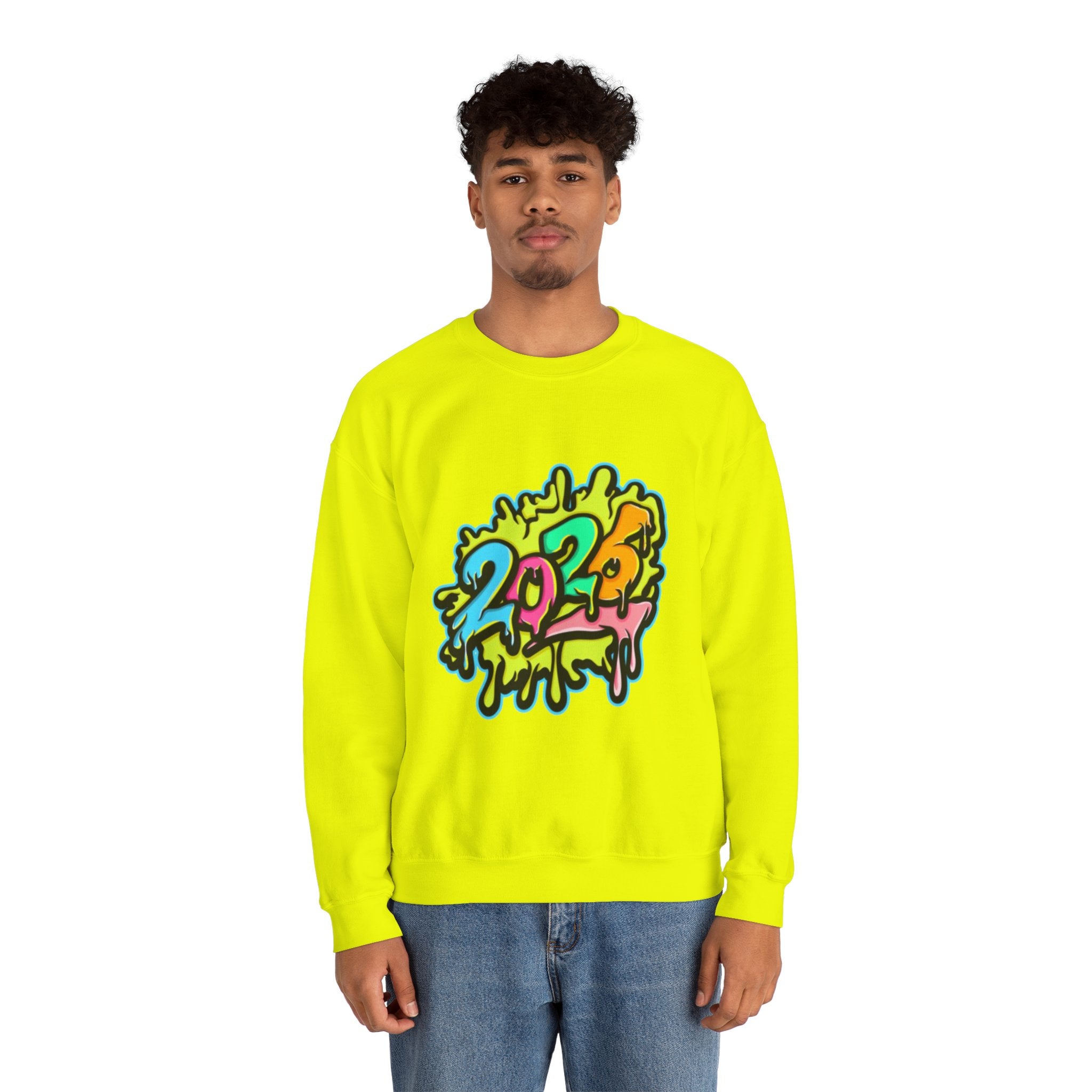 2026 Colorful Drip Design Unisex Sweatshirt