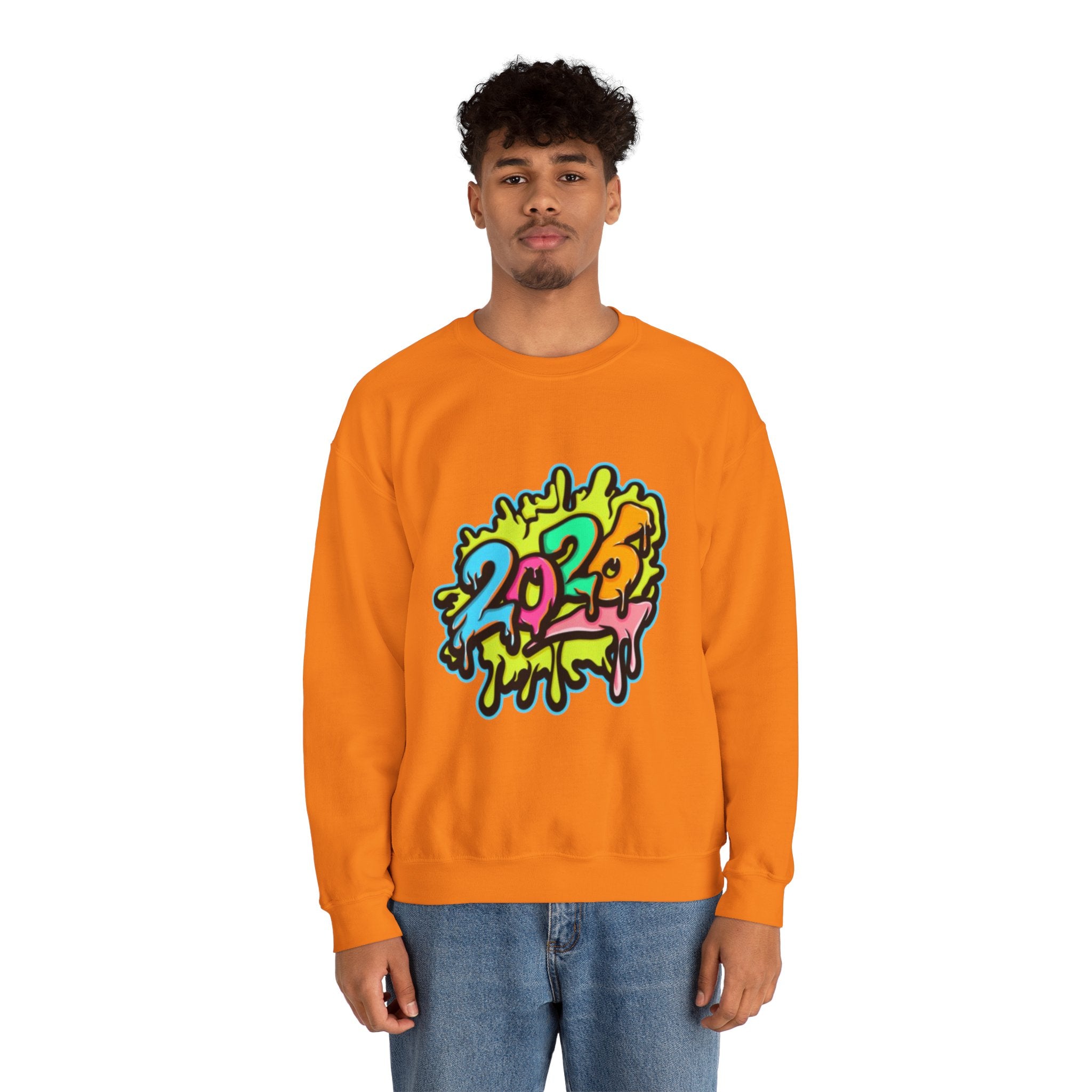 2026 Colorful Drip Design Unisex Sweatshirt