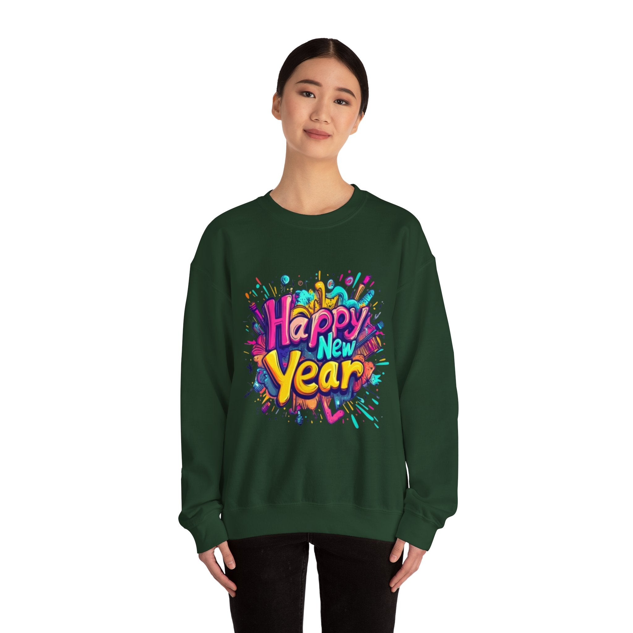2026 Happy New Year DOUBLE SIDED Unisex Heavy Blend™ Crewneck Sweatshirt