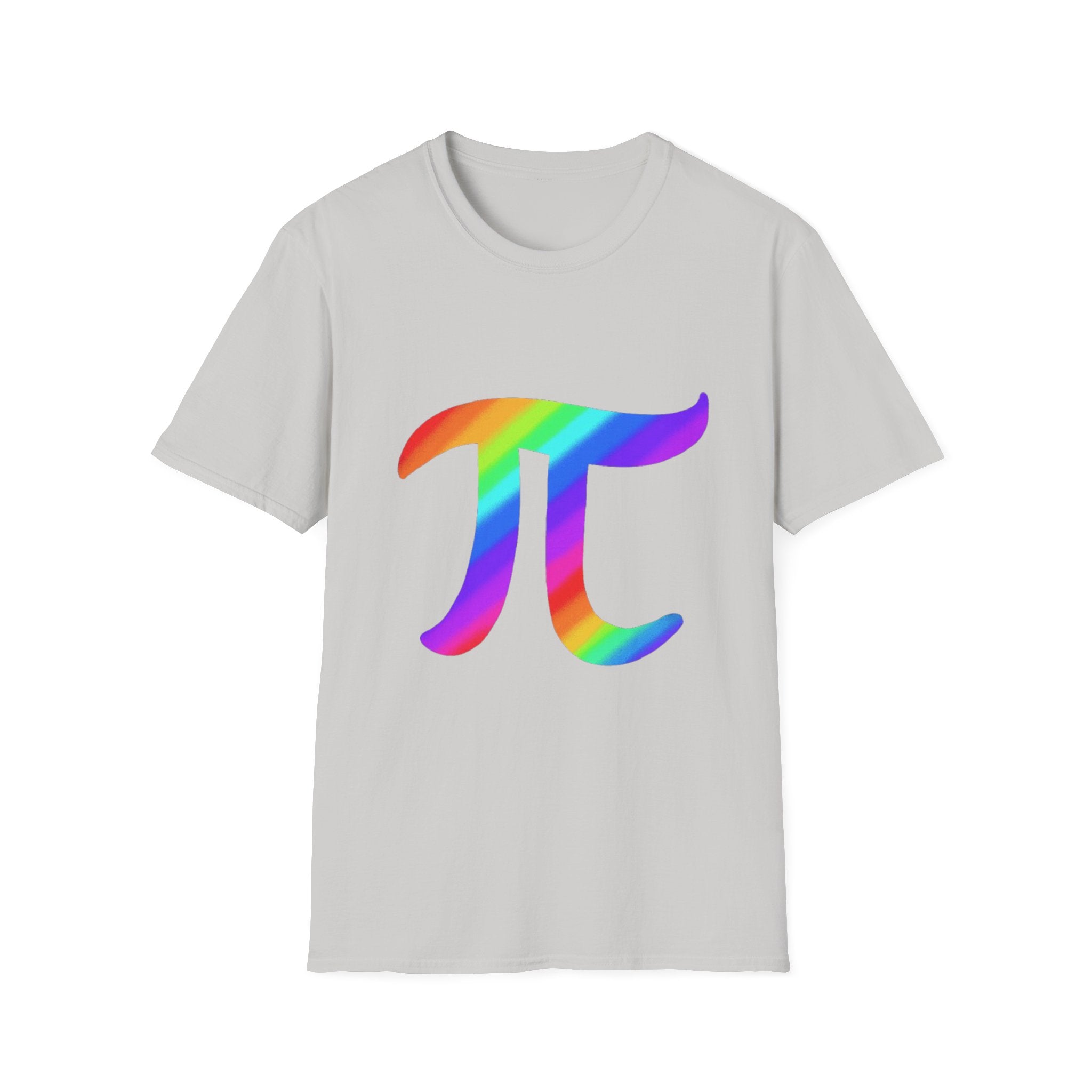 Rainbow Pi Symbol Unisex Softstyle T-Shirt