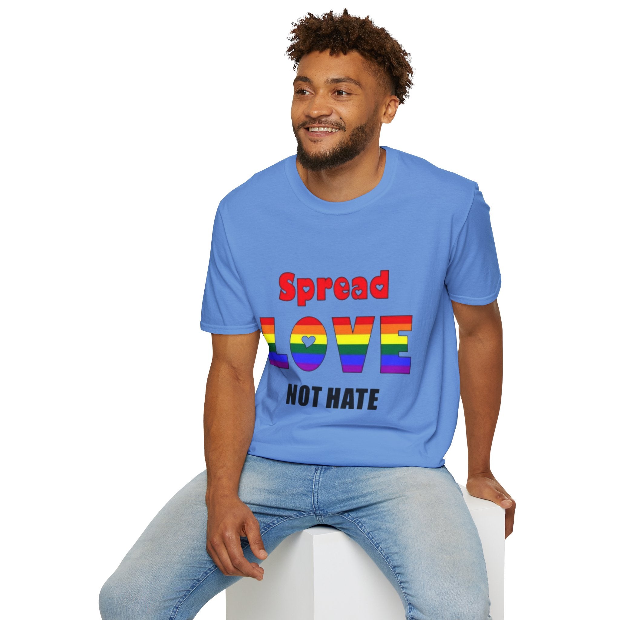 Spread Love Not Hate Unisex Softstyle T-Shirt