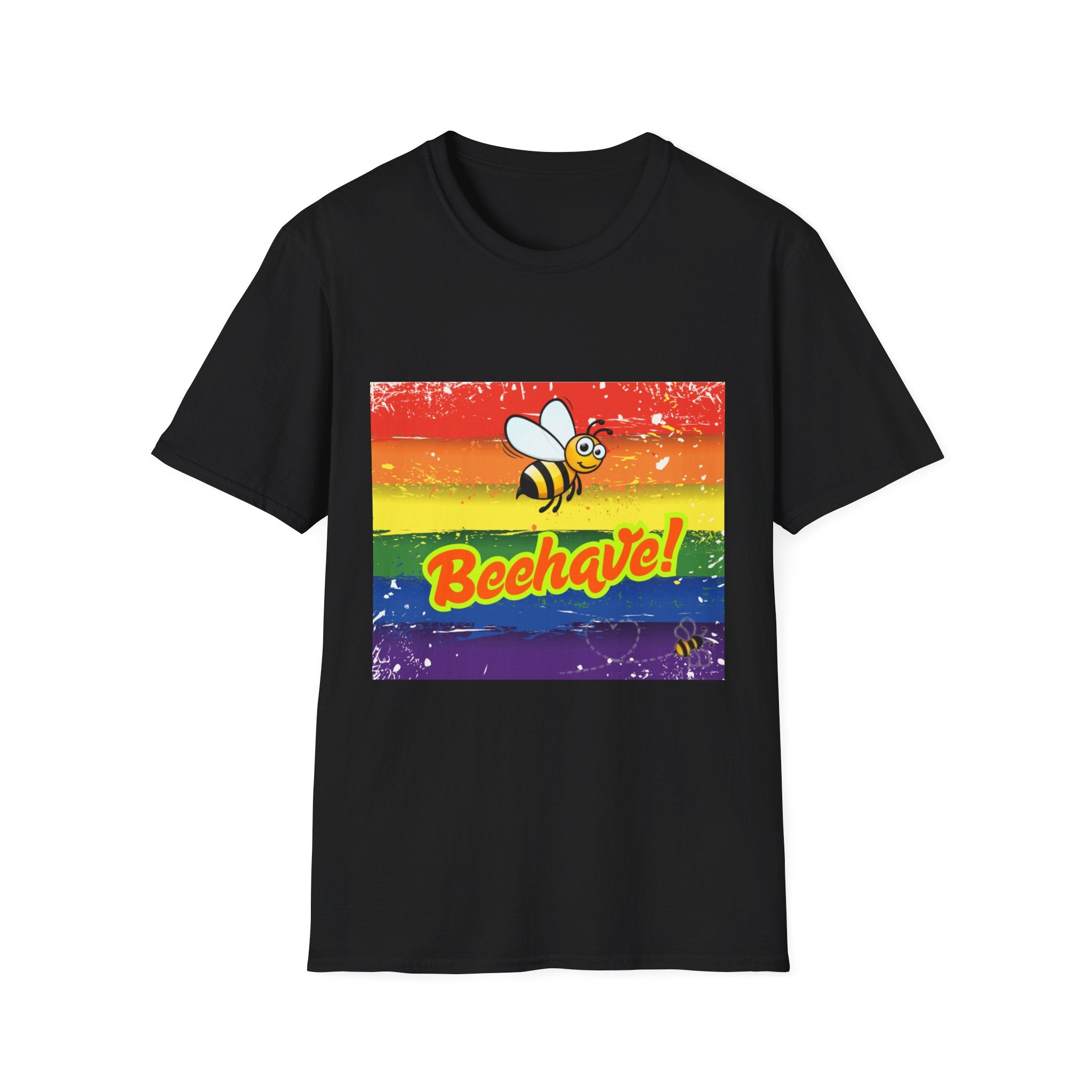 Beehave Rainbow Unisex Softstyle T-Shirt
