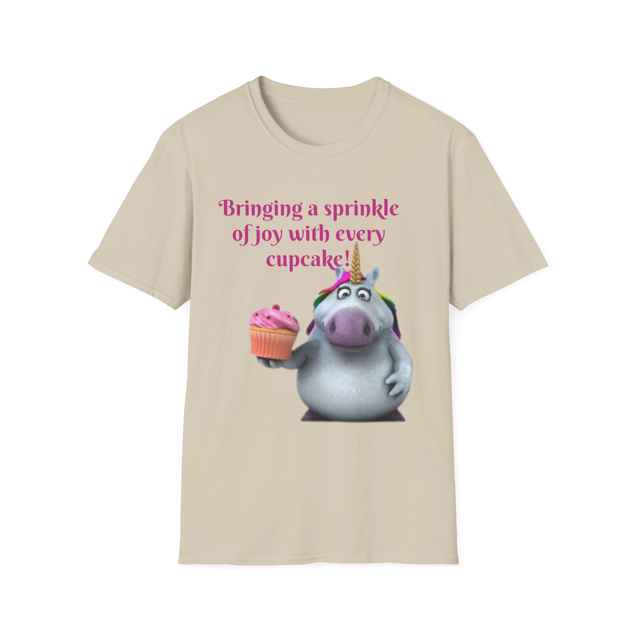 Bringing A Sprinkle Of Joy With Every Cupcake Unicorn Unisex Softstyle T-Shirt