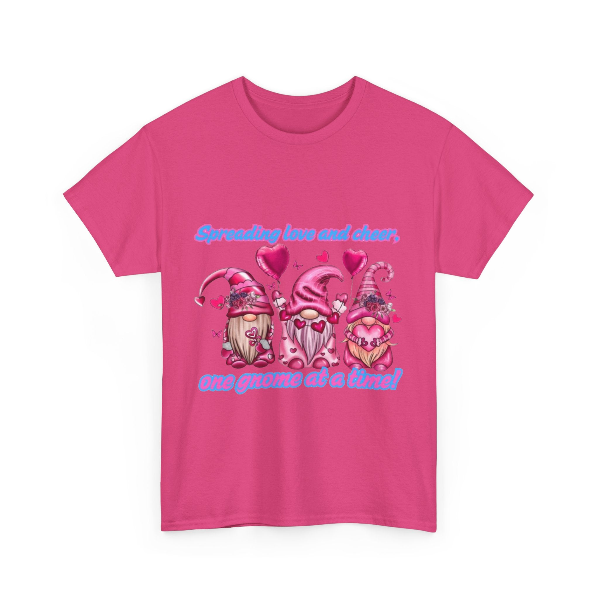 Spreading Love And Cheer, One Gnome At A Time Unisex Heavy Cotton T-Shirt