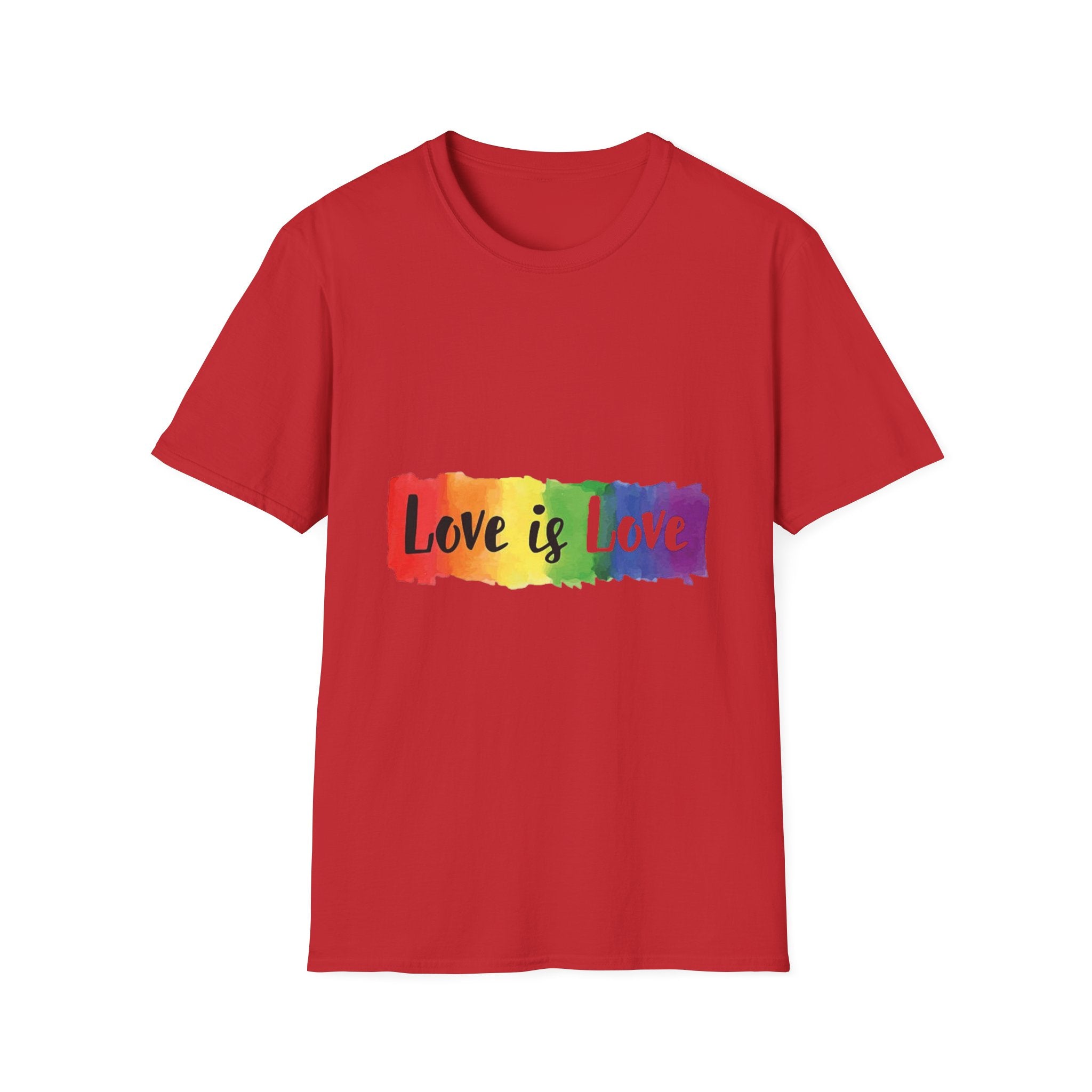 Rainbow Love is Love Unisex Softstyle T-Shirt