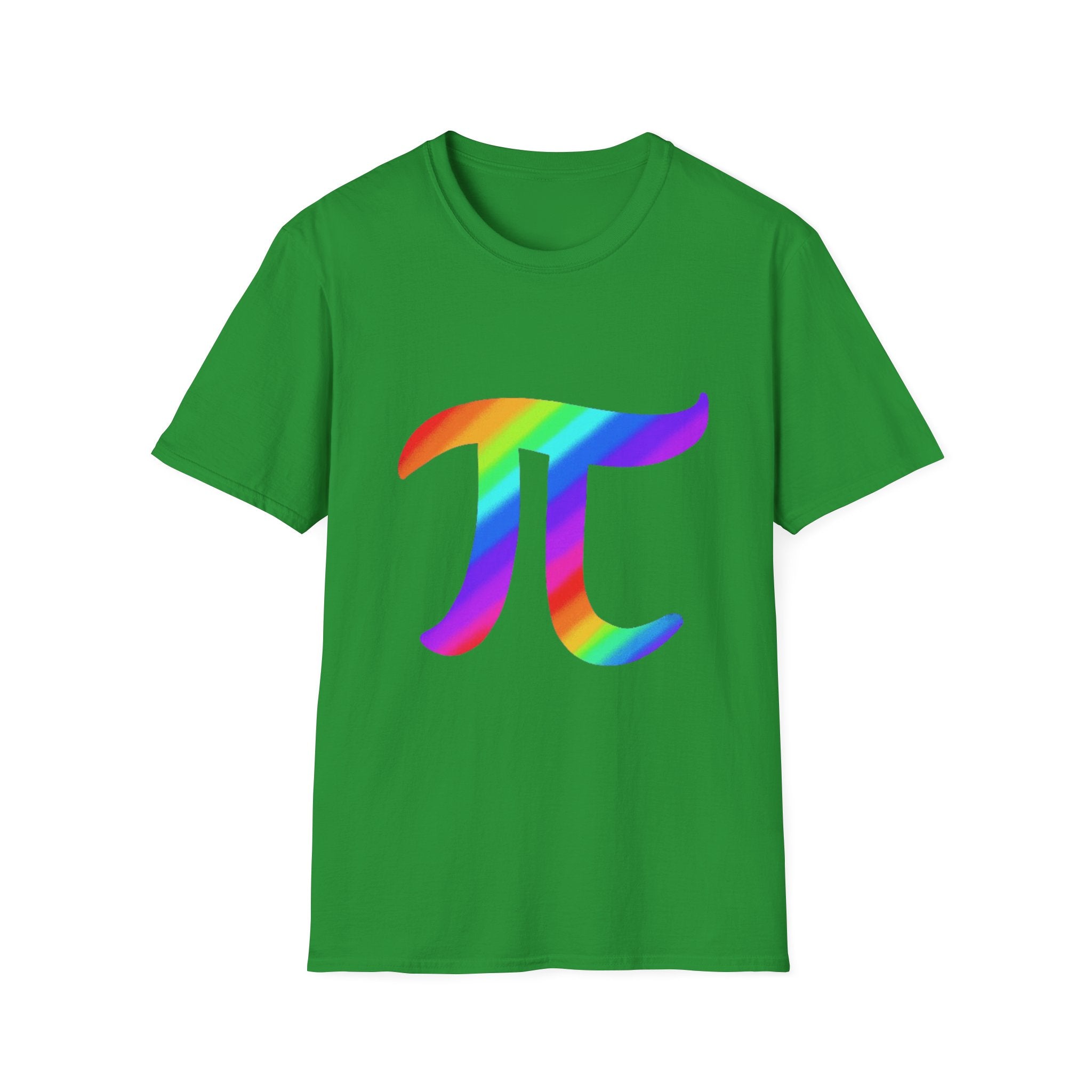 Rainbow Pi Symbol Unisex Softstyle T-Shirt