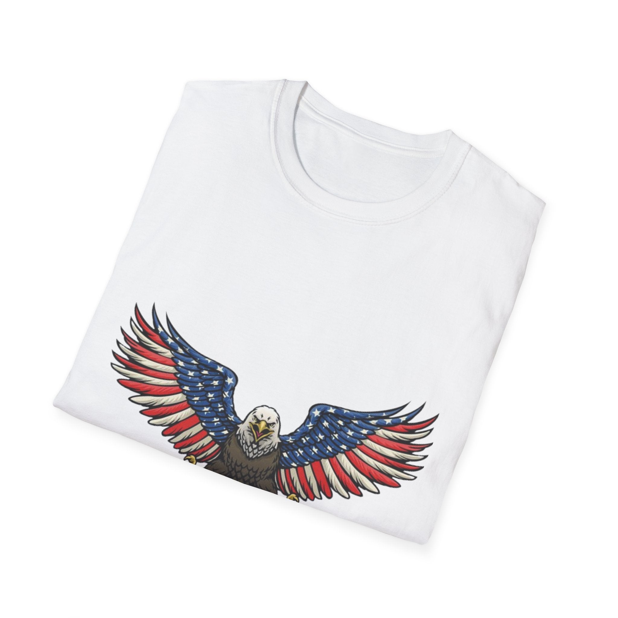 Patriotic Eagle Unisex Softstyle T-Shirt