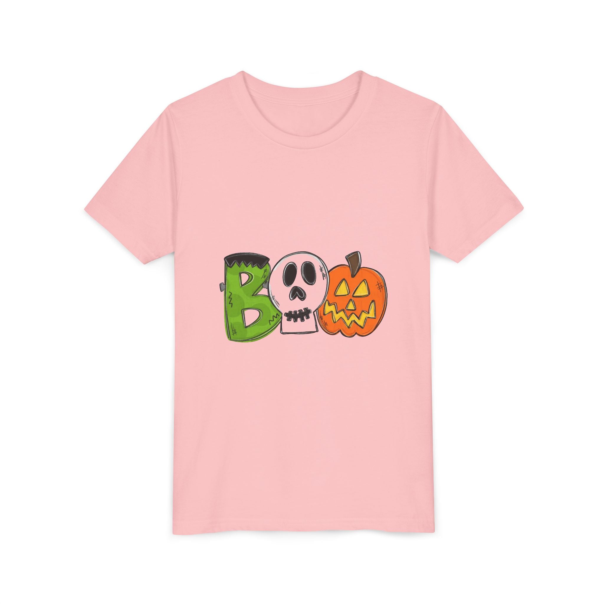 Halloween Boo Youth Short Sleeve T-Shirt
