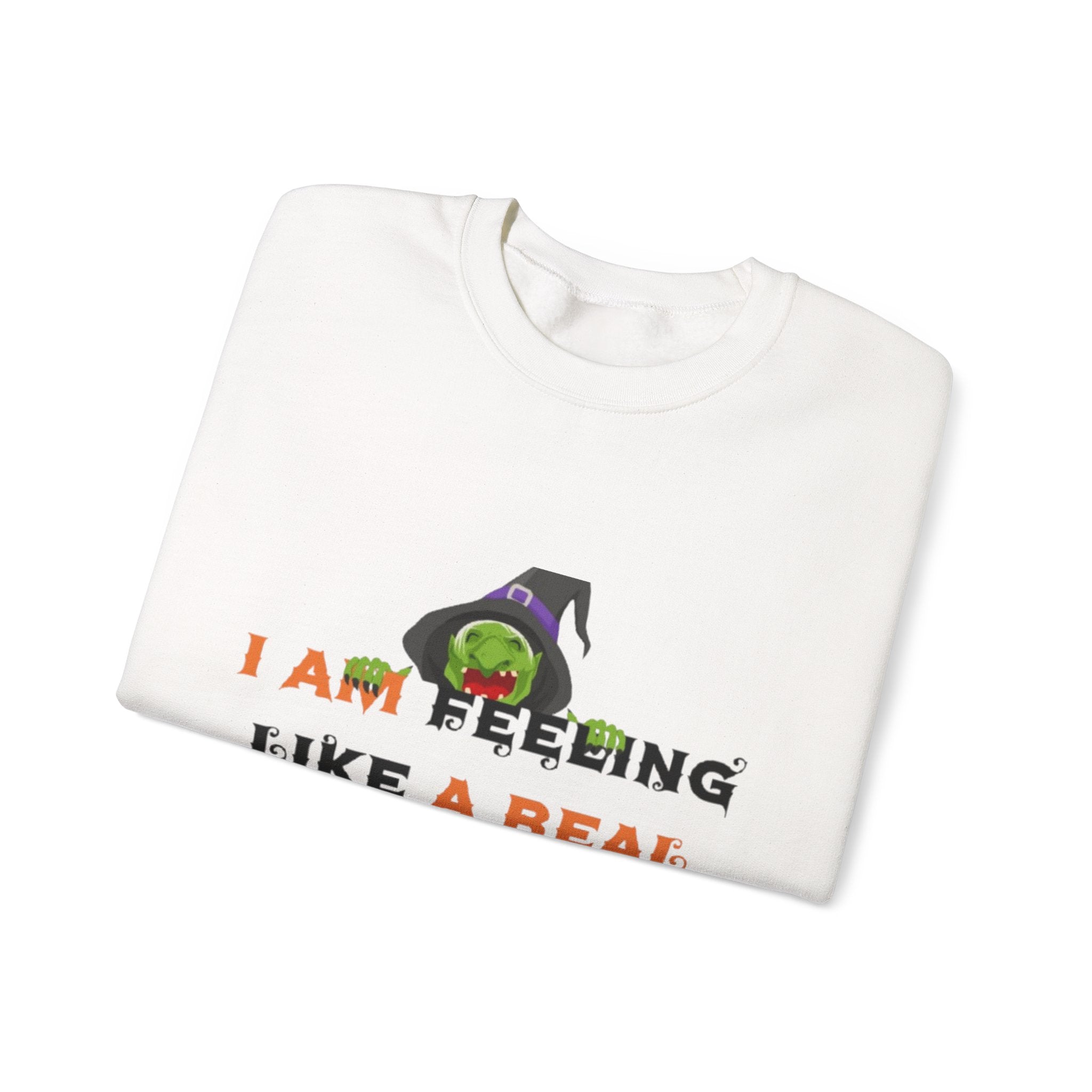 I Am Feeling Like A Real Witch Today Unisex Heavy Blend™ Crewneck Sweatshirt
