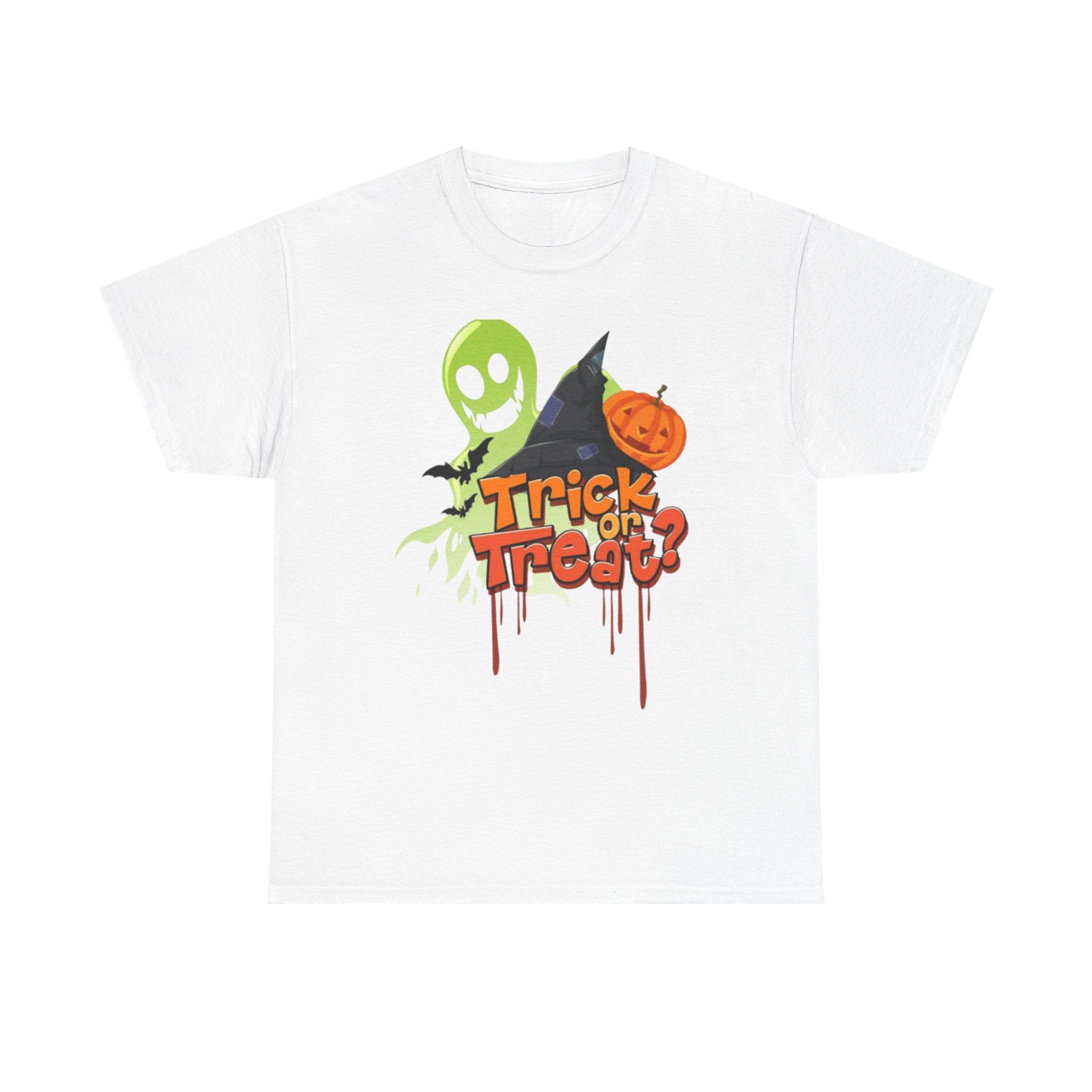Halloween Trick or Treat Unisex Heavy Cotton Short Sleeve T-Shirt