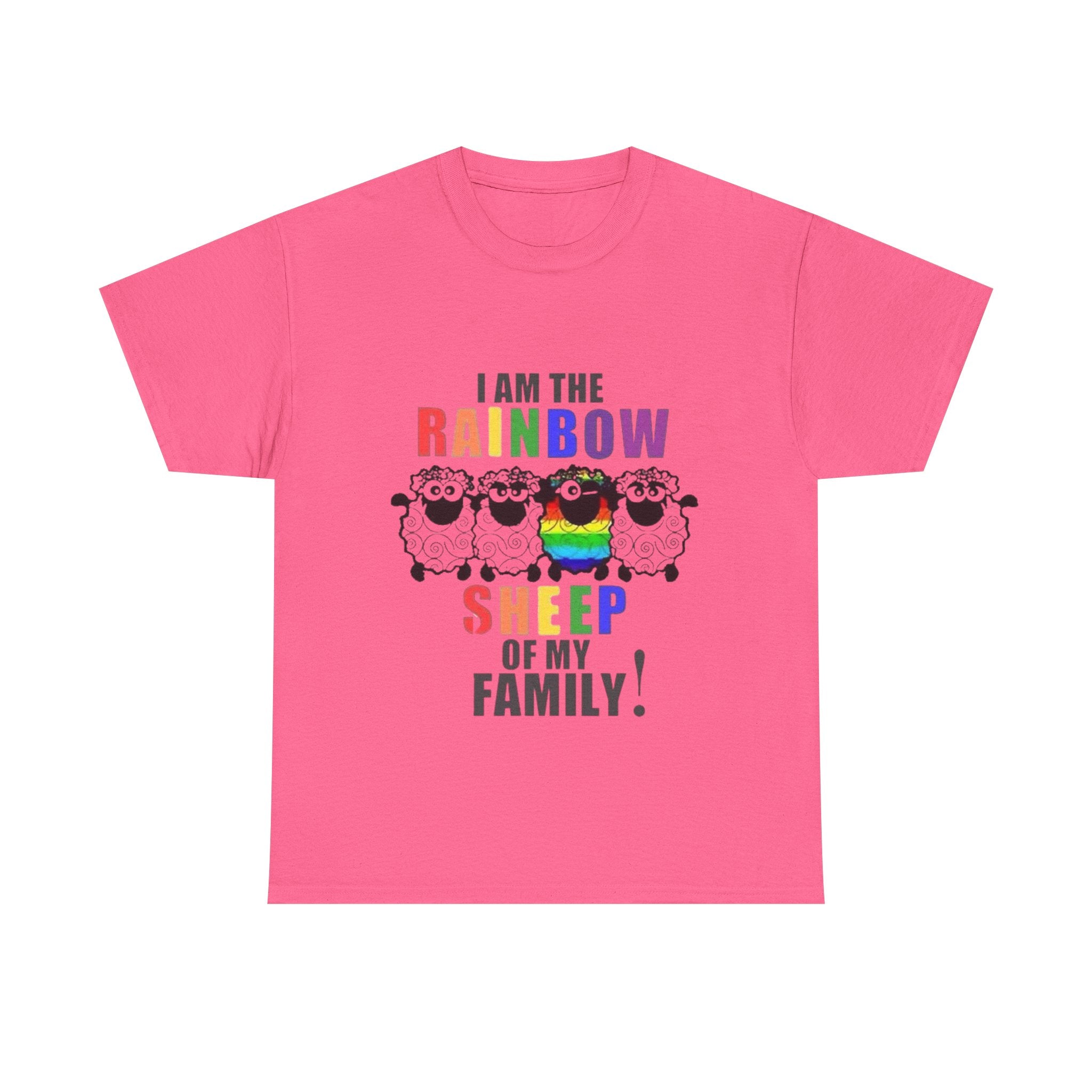 I Am The Rainbow Sheep Of My Family Unisex Heavy Cotton T-Shirt