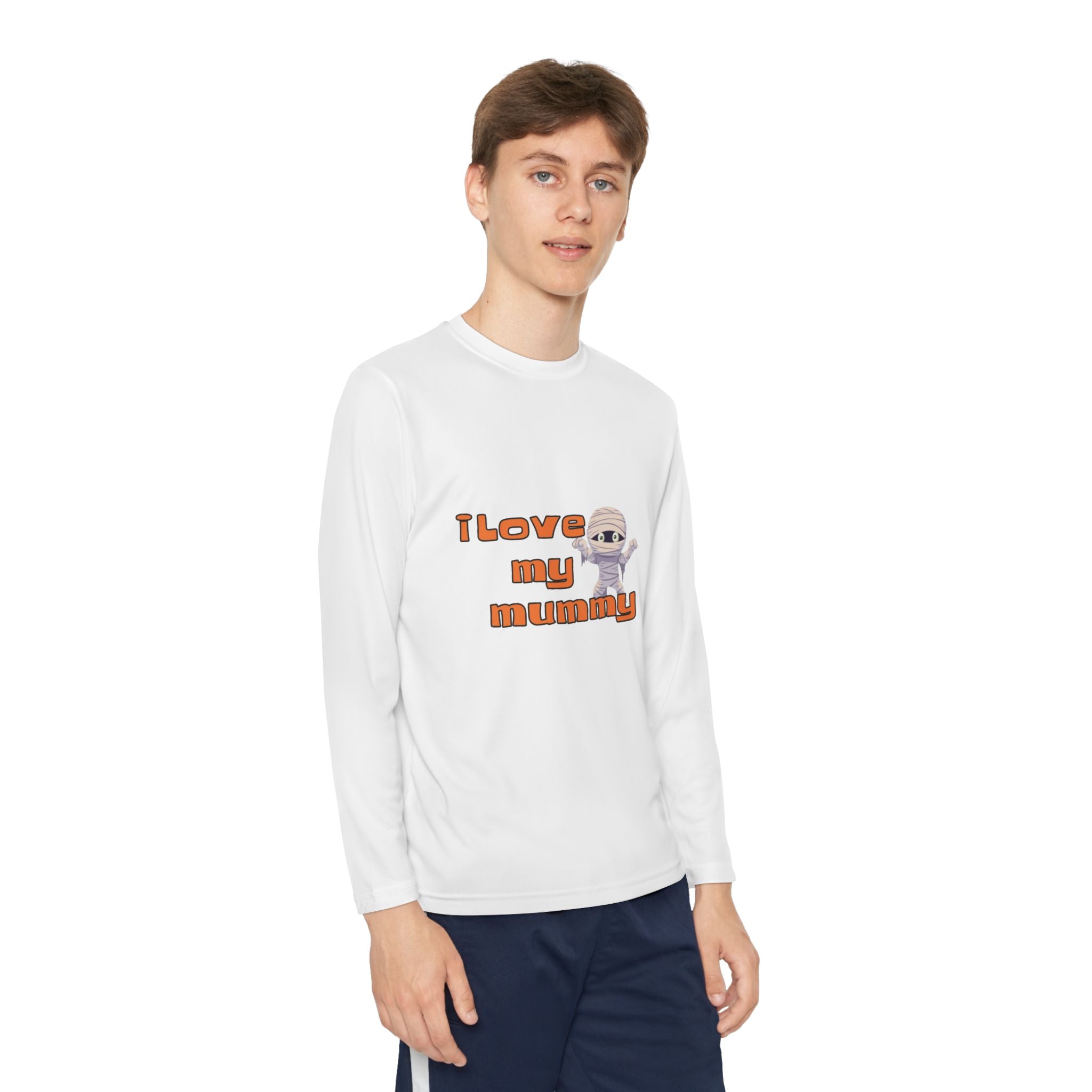 I Love My Mummy Youth Long Sleeve Competitor T-Shirt