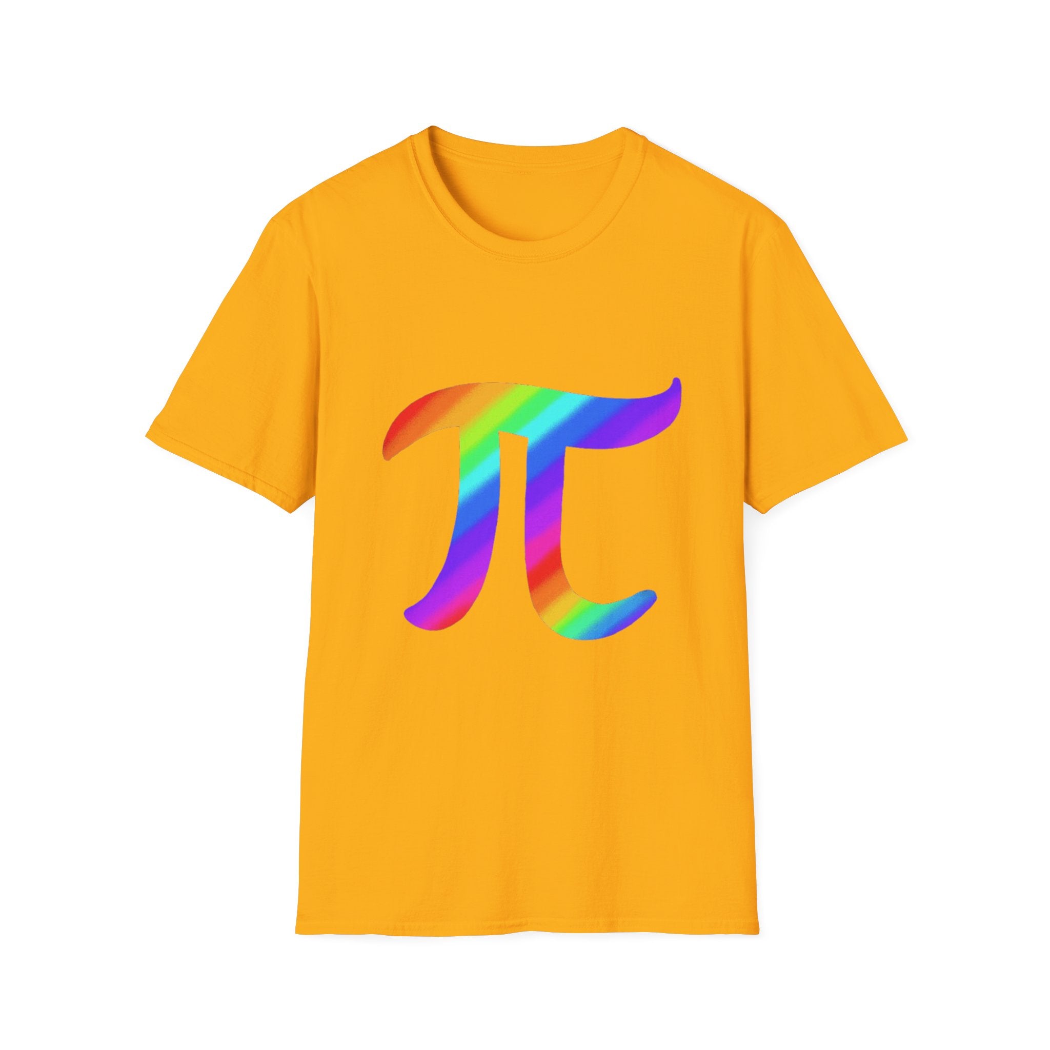 Rainbow Pi Symbol Unisex Softstyle T-Shirt