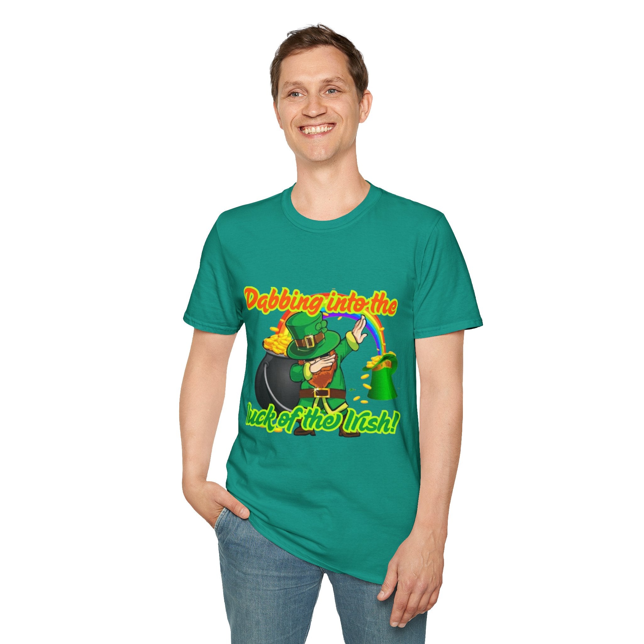 Dabbing Into The Luck Of The Irish! Unisex Unisex T-Shirt