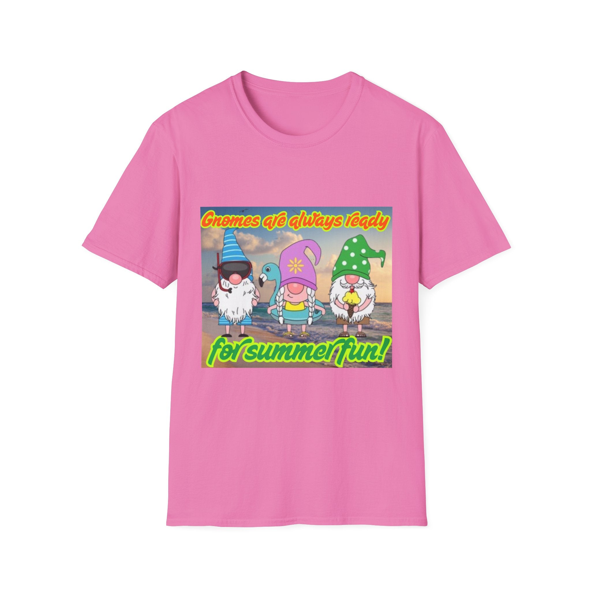 Gnomes Are Always Ready For Summer Fun! Unisex Softstyle T-Shirt