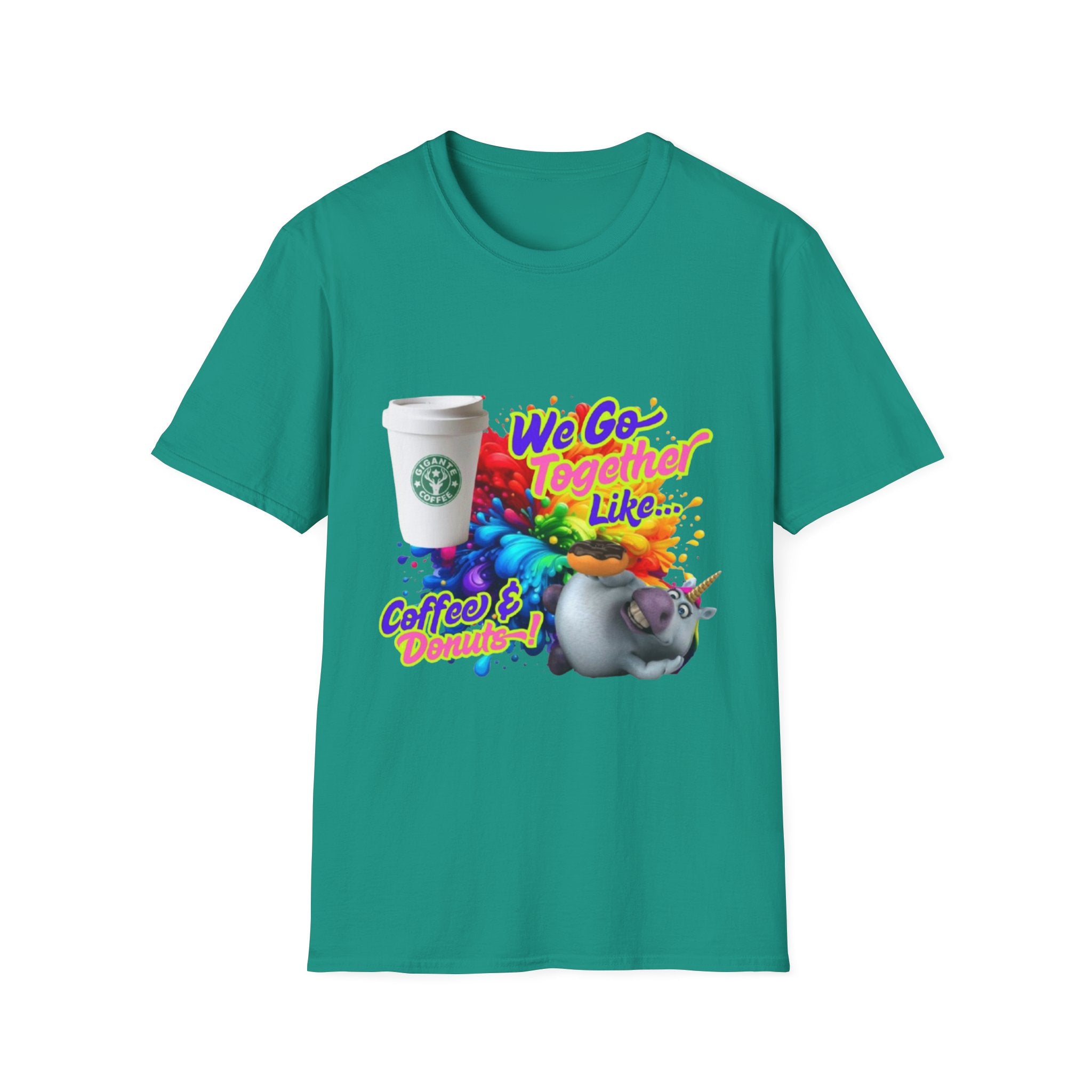 We Go Together Like Coffee & Donuts Unisex Softstyle T-Shirt