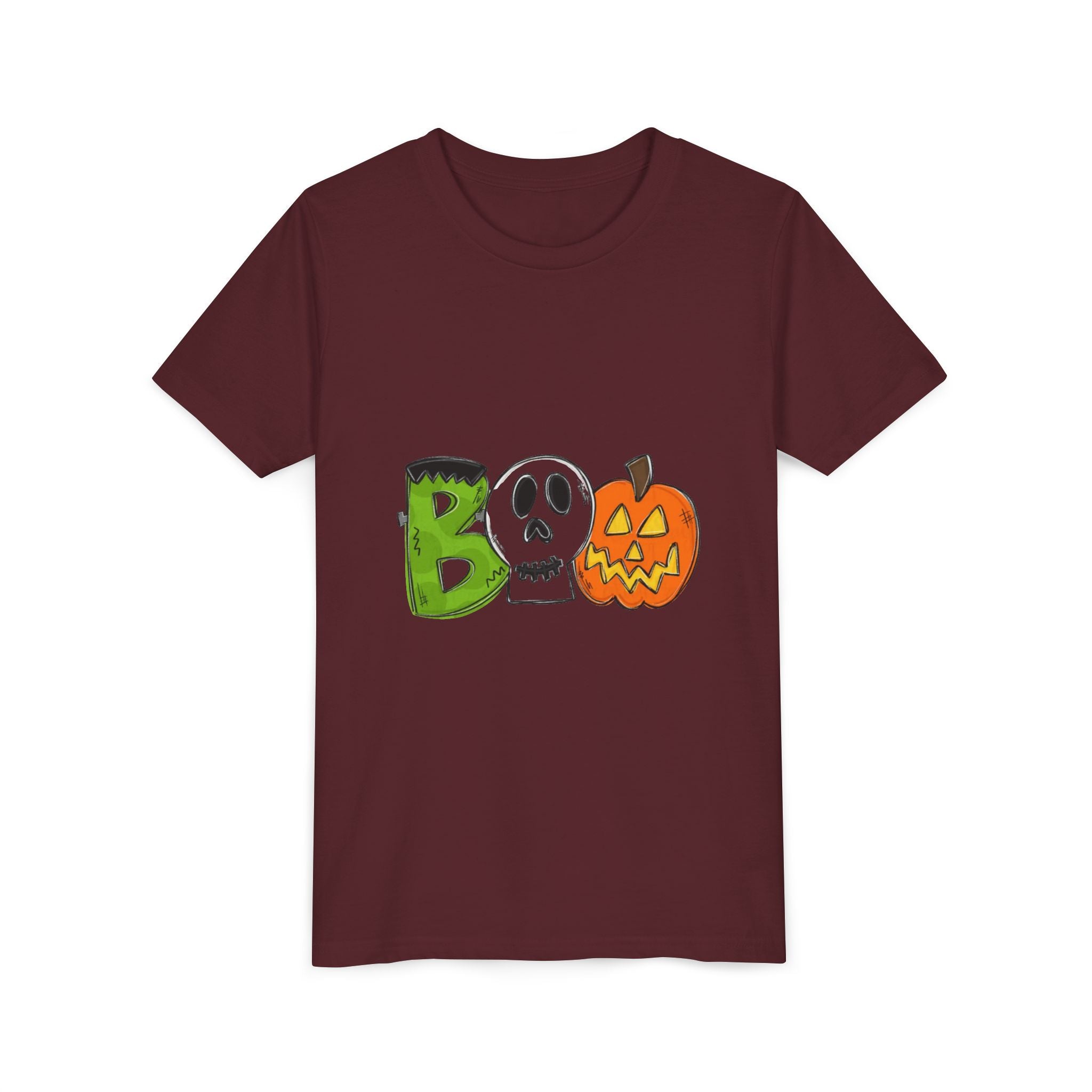 Halloween Boo Youth Short Sleeve T-Shirt