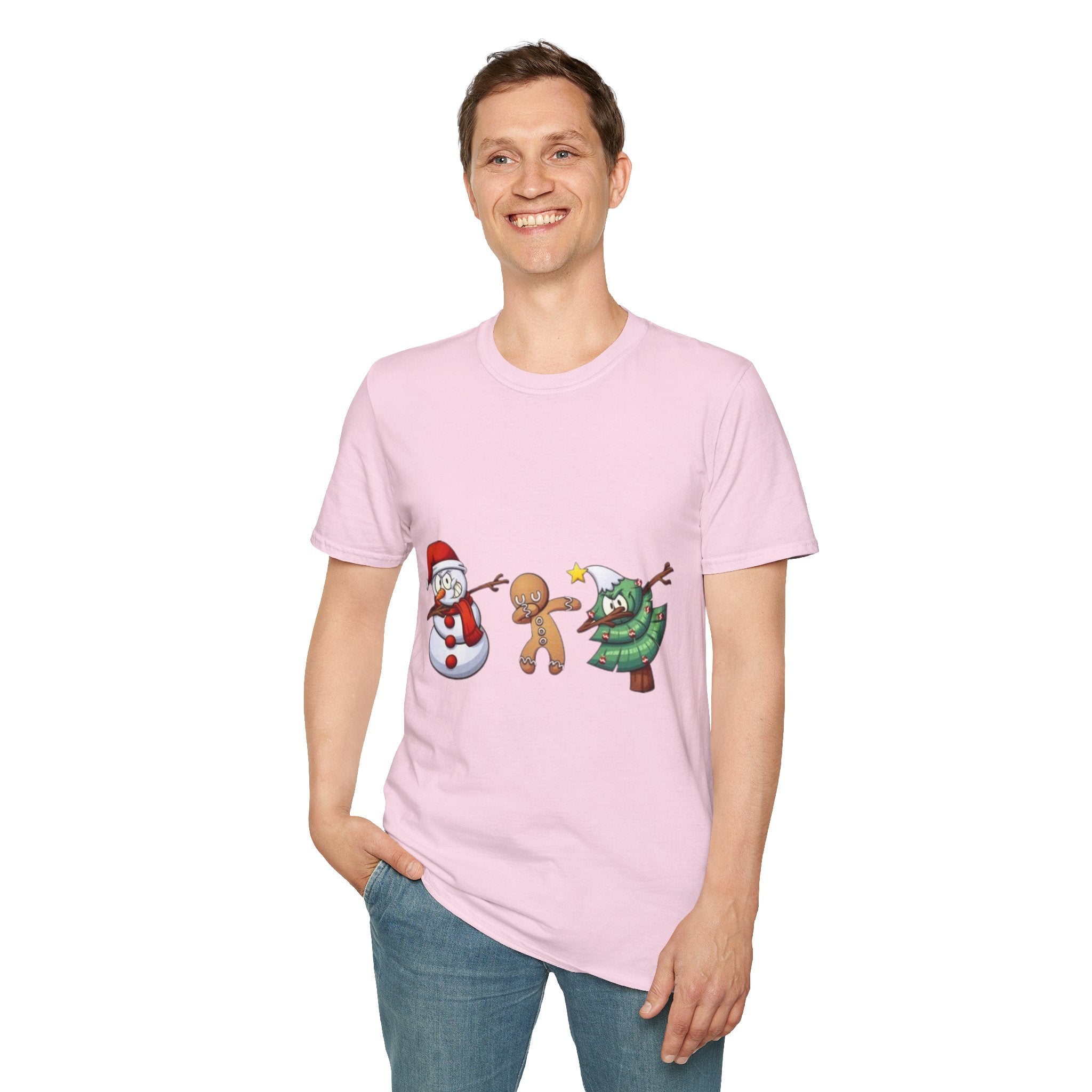 Christmas Dabbing Unisex Softstyle T-Shirt