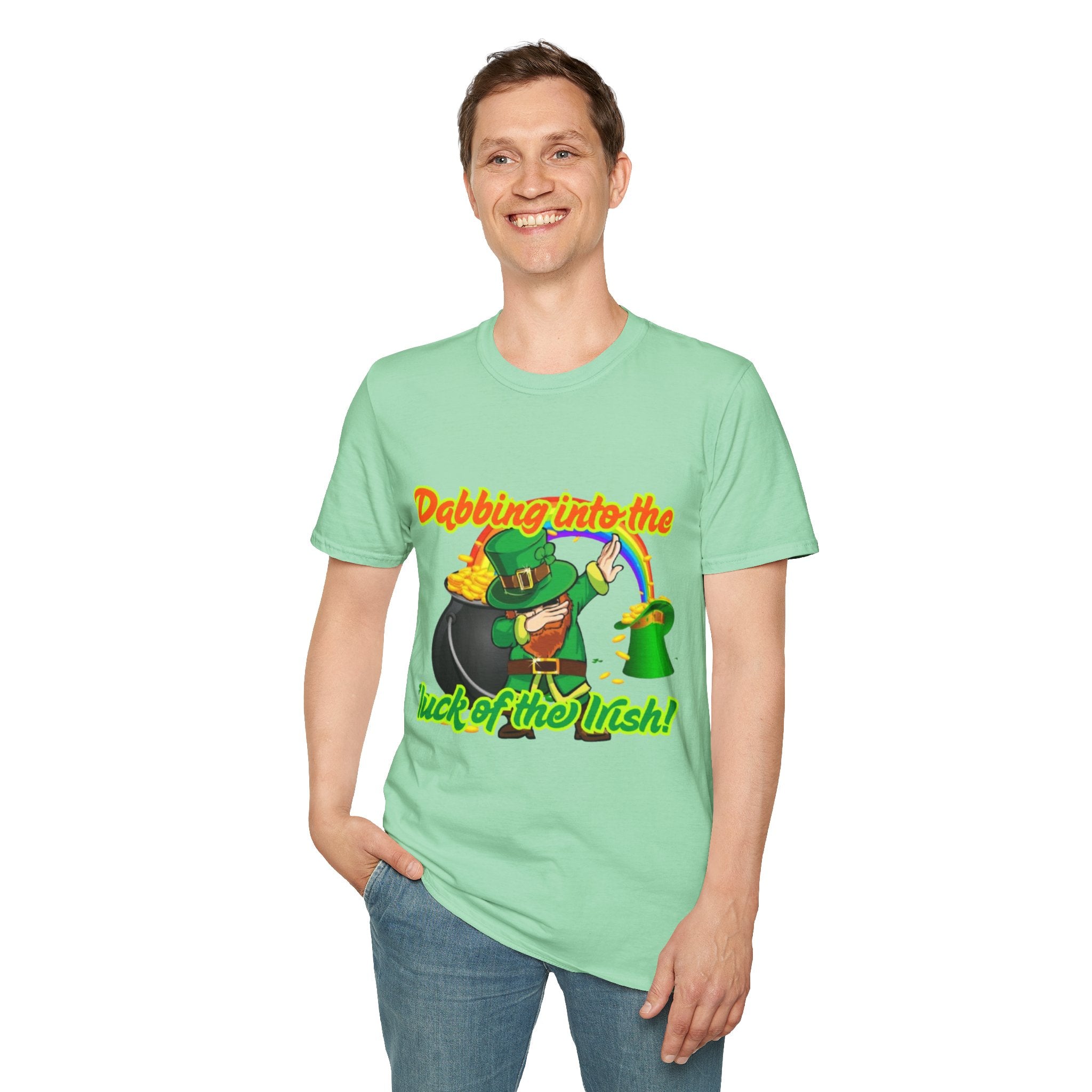 Dabbing Into The Luck Of The Irish! Unisex Unisex T-Shirt