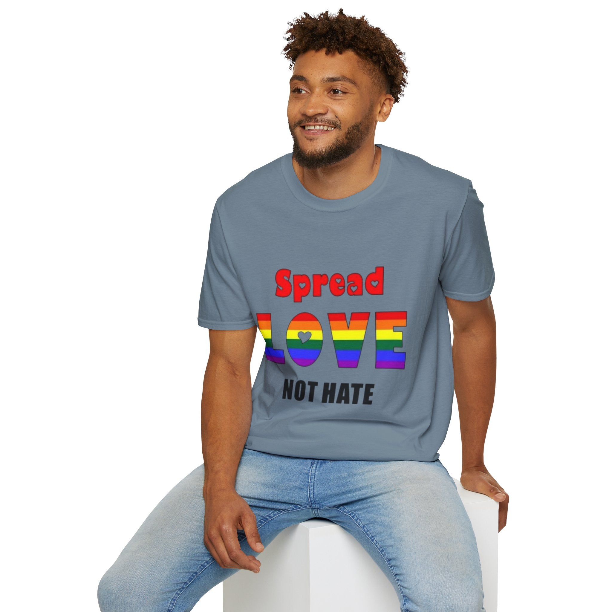 Spread Love Not Hate Unisex Softstyle T-Shirt