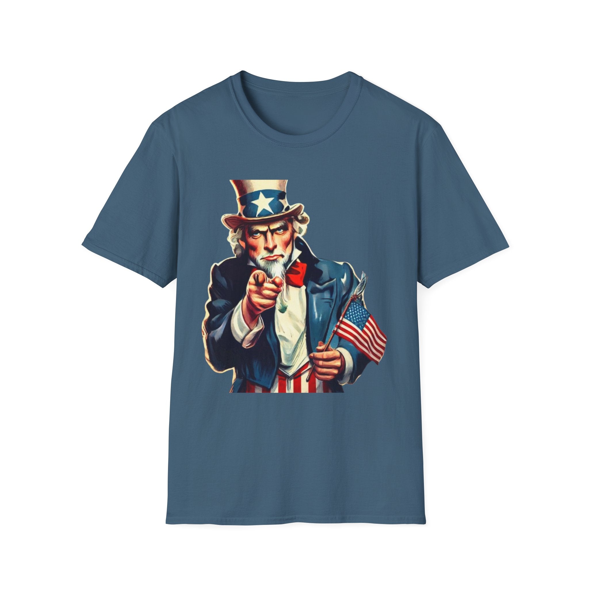 Patriotic Uncle Sam Unisex Softstyle T-Shirt
