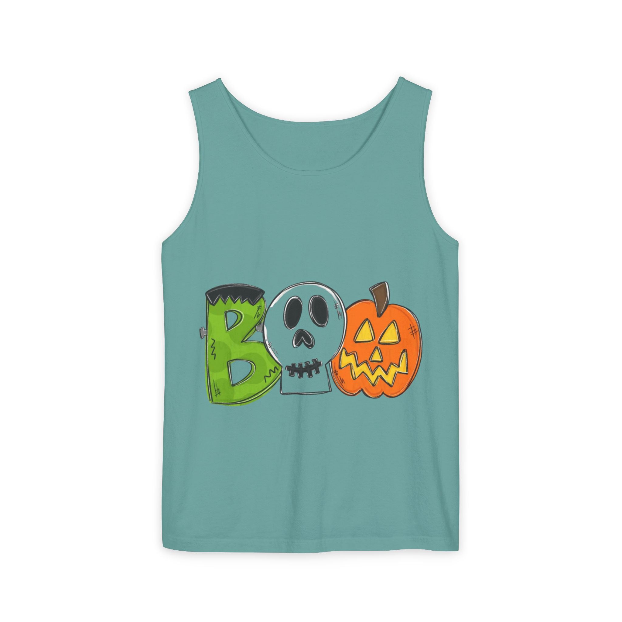 Halloween BOO Unisex Garment-Dyed Tank Top