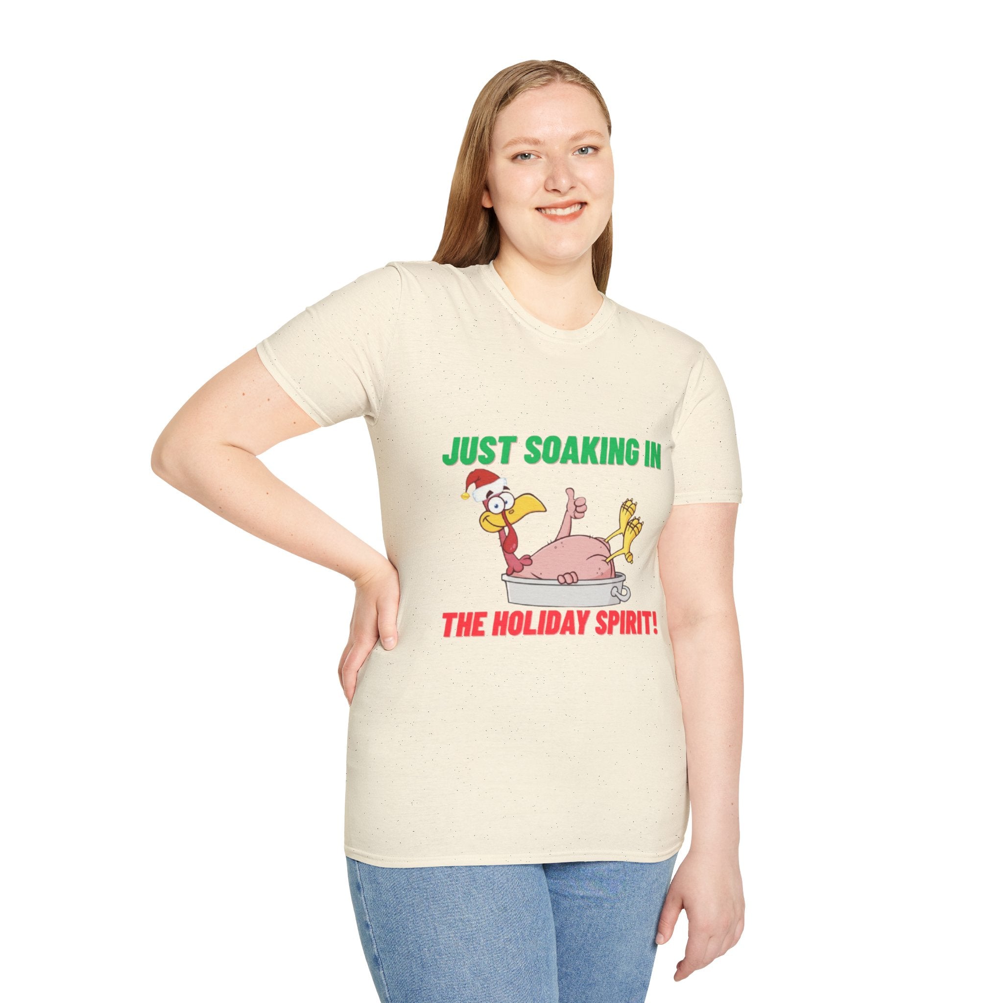 Just Soaking In The Holiday Spirit Unisex Softstyle T-Shirt