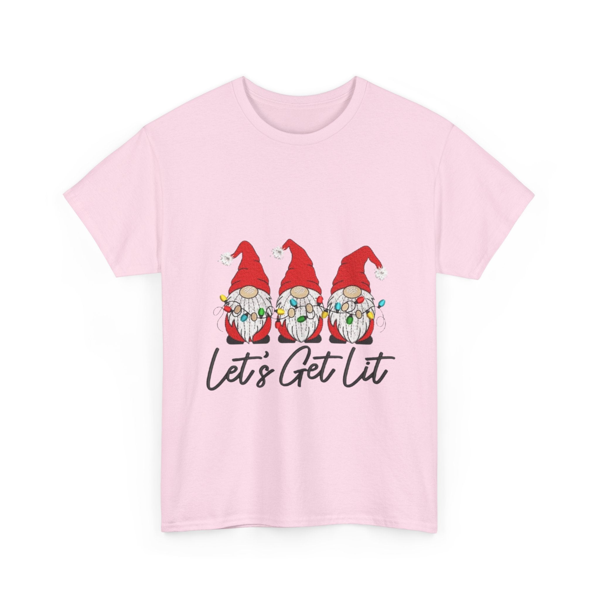Let's Get Lit Gnome Unisex Heavy Cotton T-Shirt