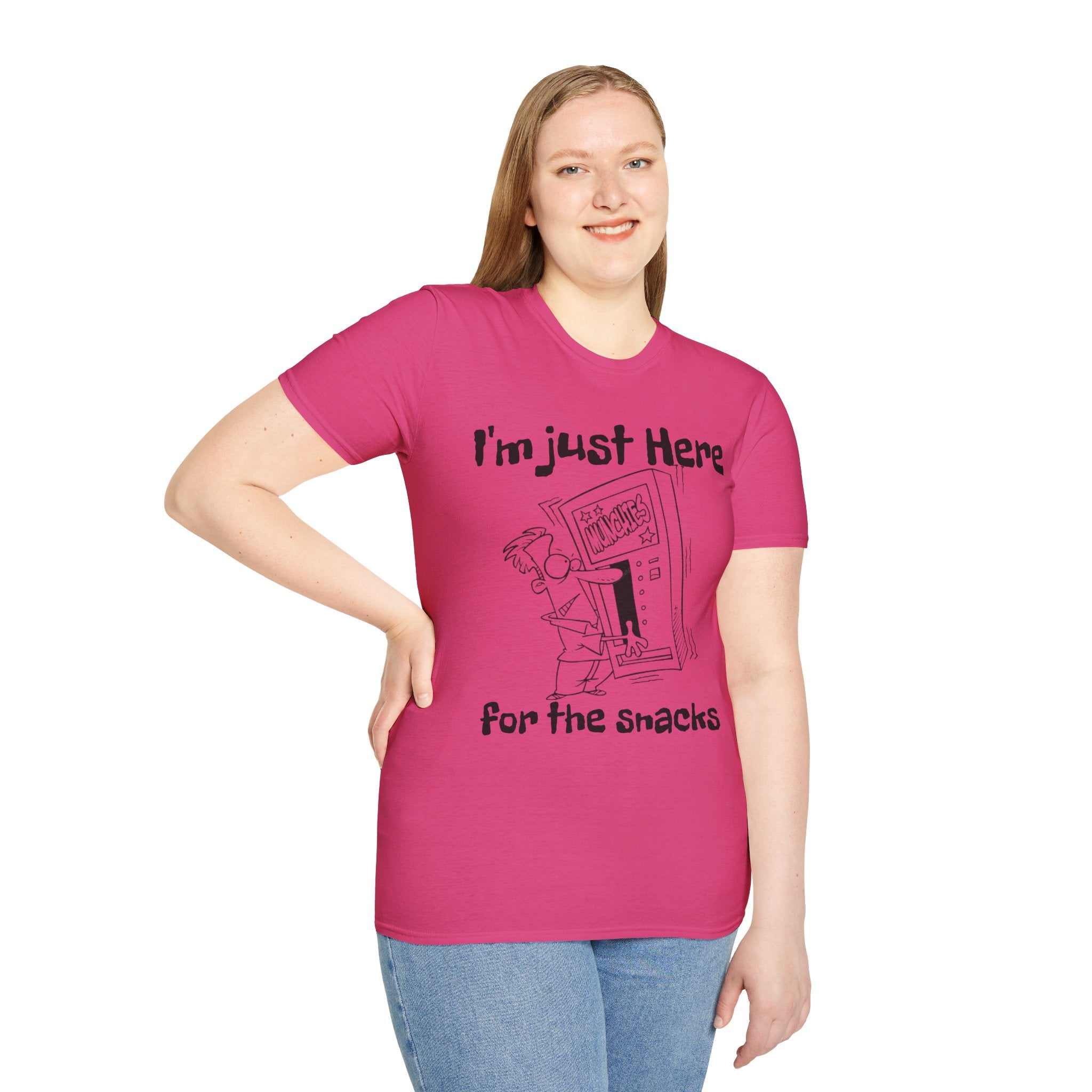 I'm Just Here For The Snacks Unisex SoftstyleT-Shirt