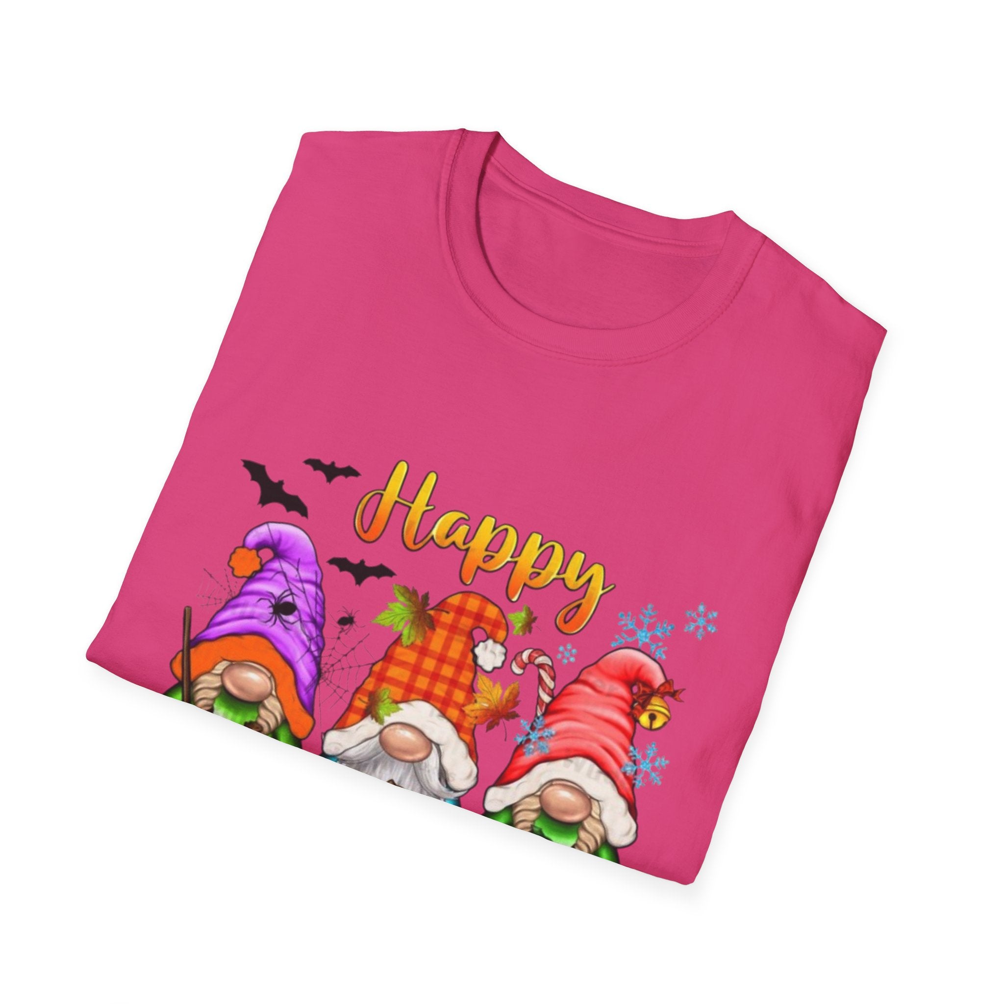 Happy Hallothanksmas Gnome Unisex Softstyle T-Shirt