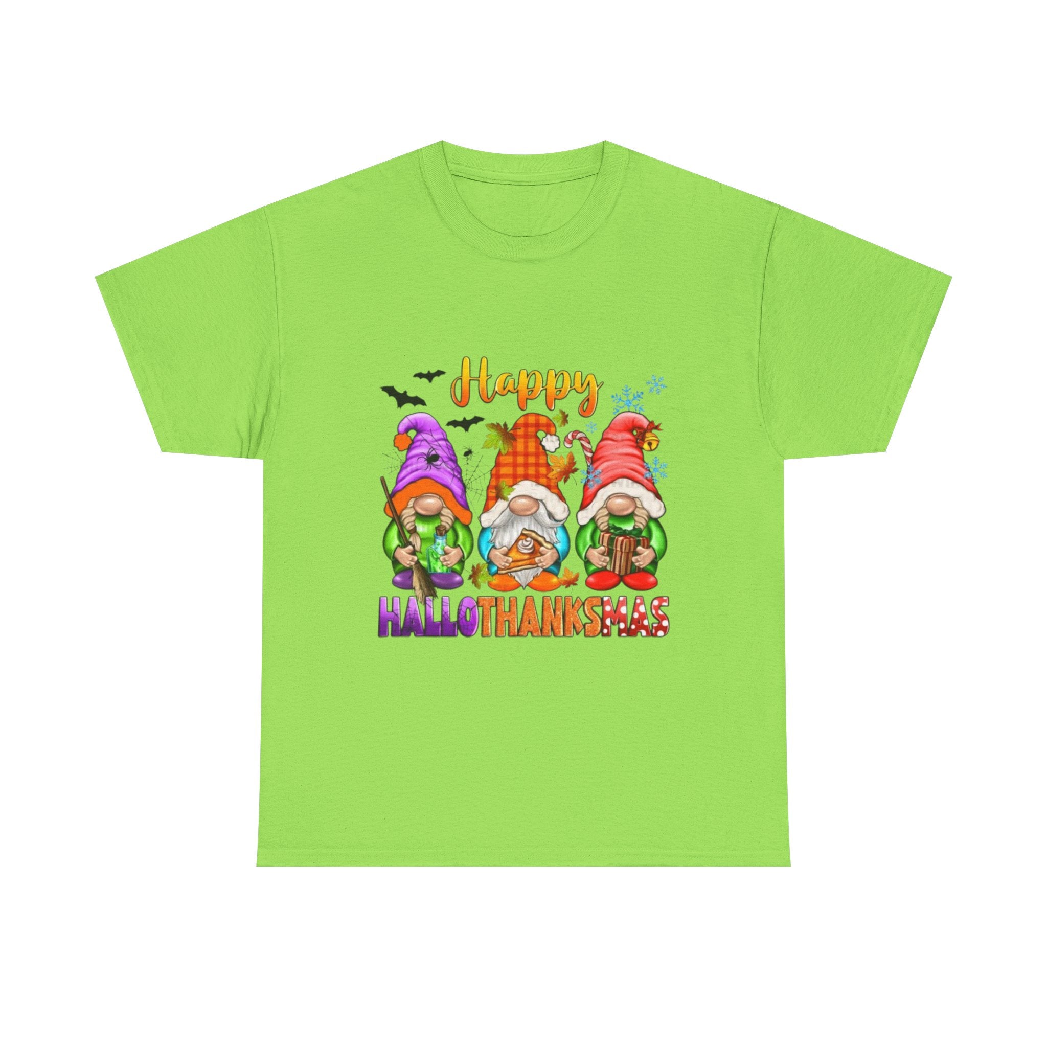 Happy Hallothanksmas Unisex Heavy Cotton T-Shirt