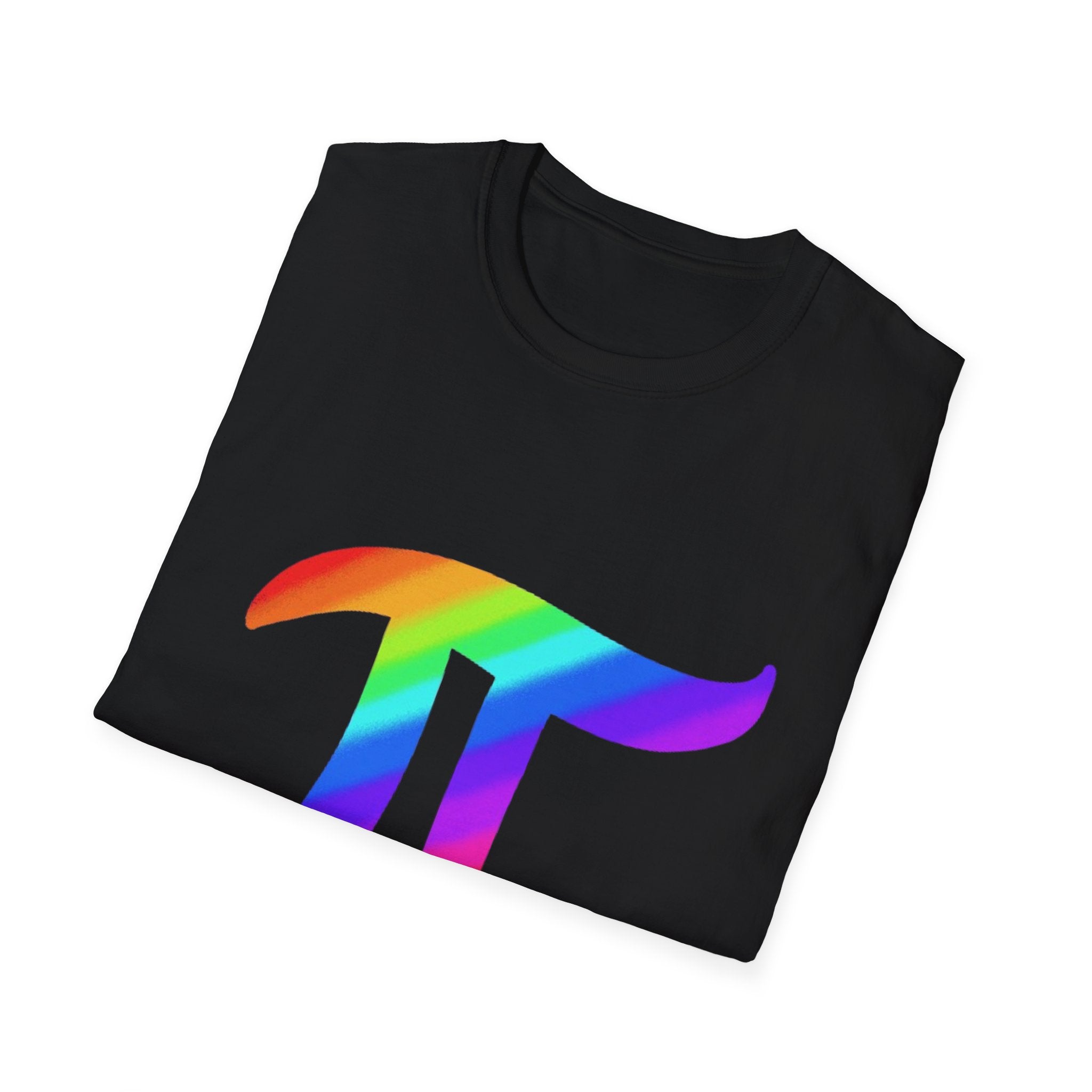 Rainbow Pi Symbol Unisex Softstyle T-Shirt