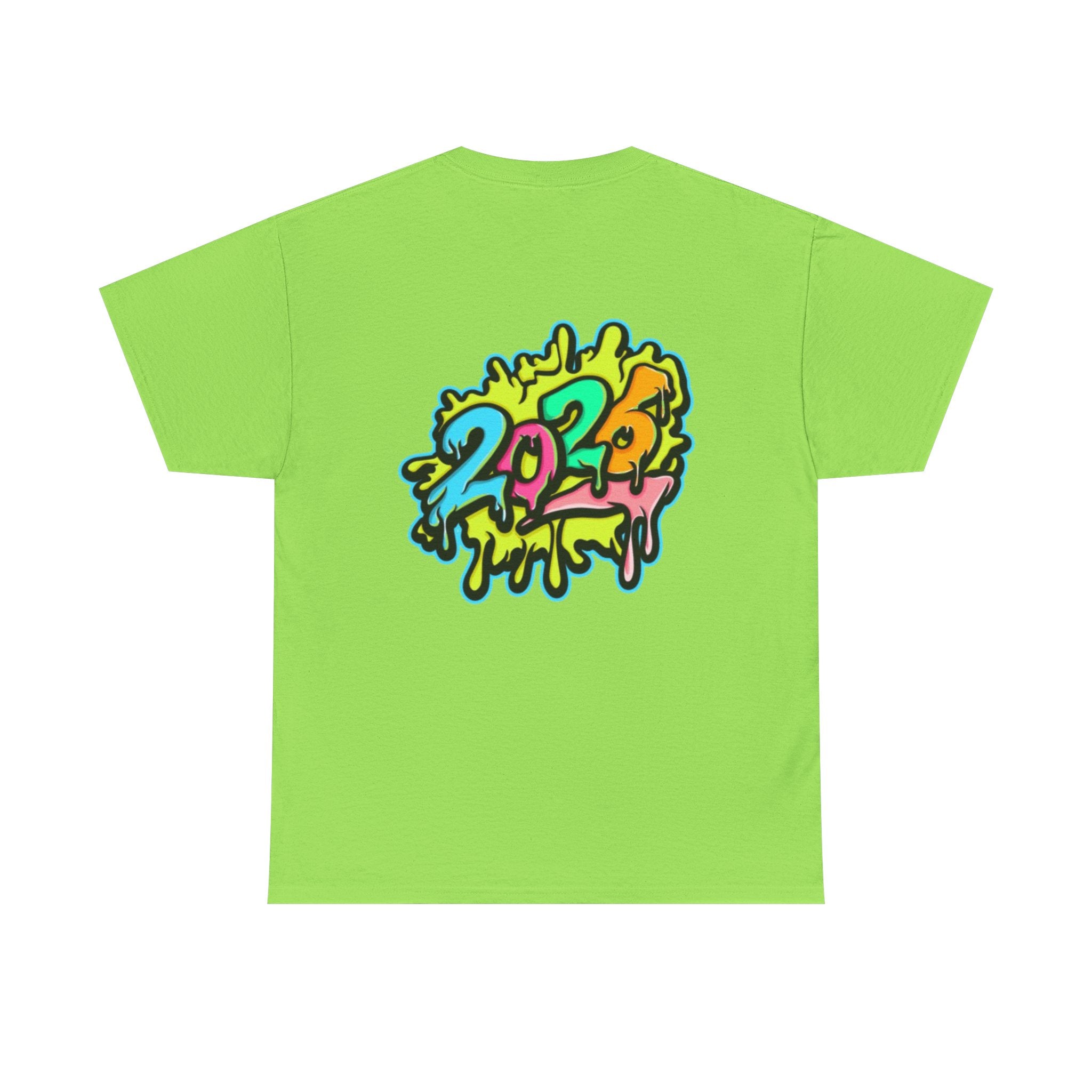 2026 Happy New Year DOUBLE SIDED Unisex Heavy Cotton T-Shirt