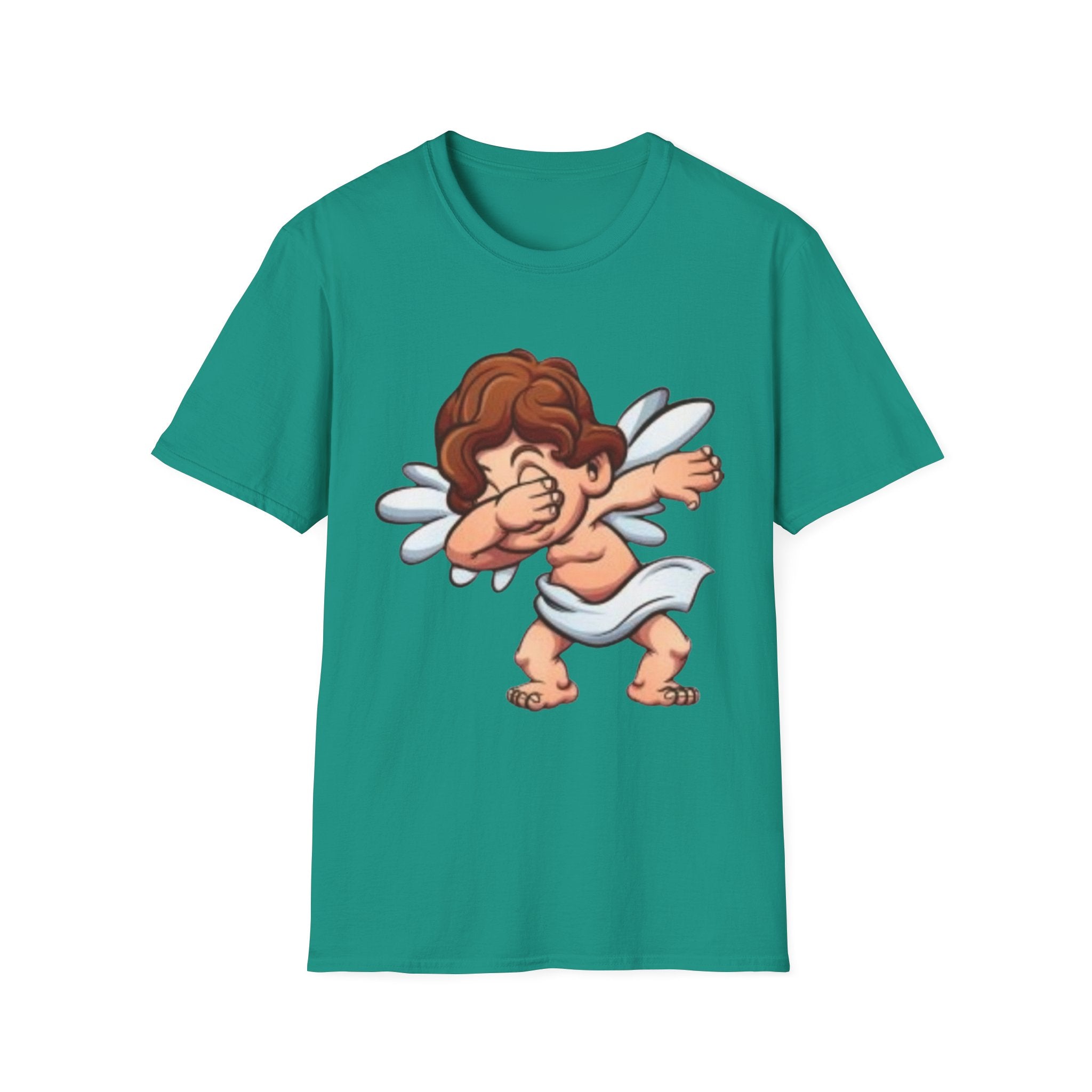 Dabbing Double Sided Angel & Devil Unisex Softstyle T-Shirt