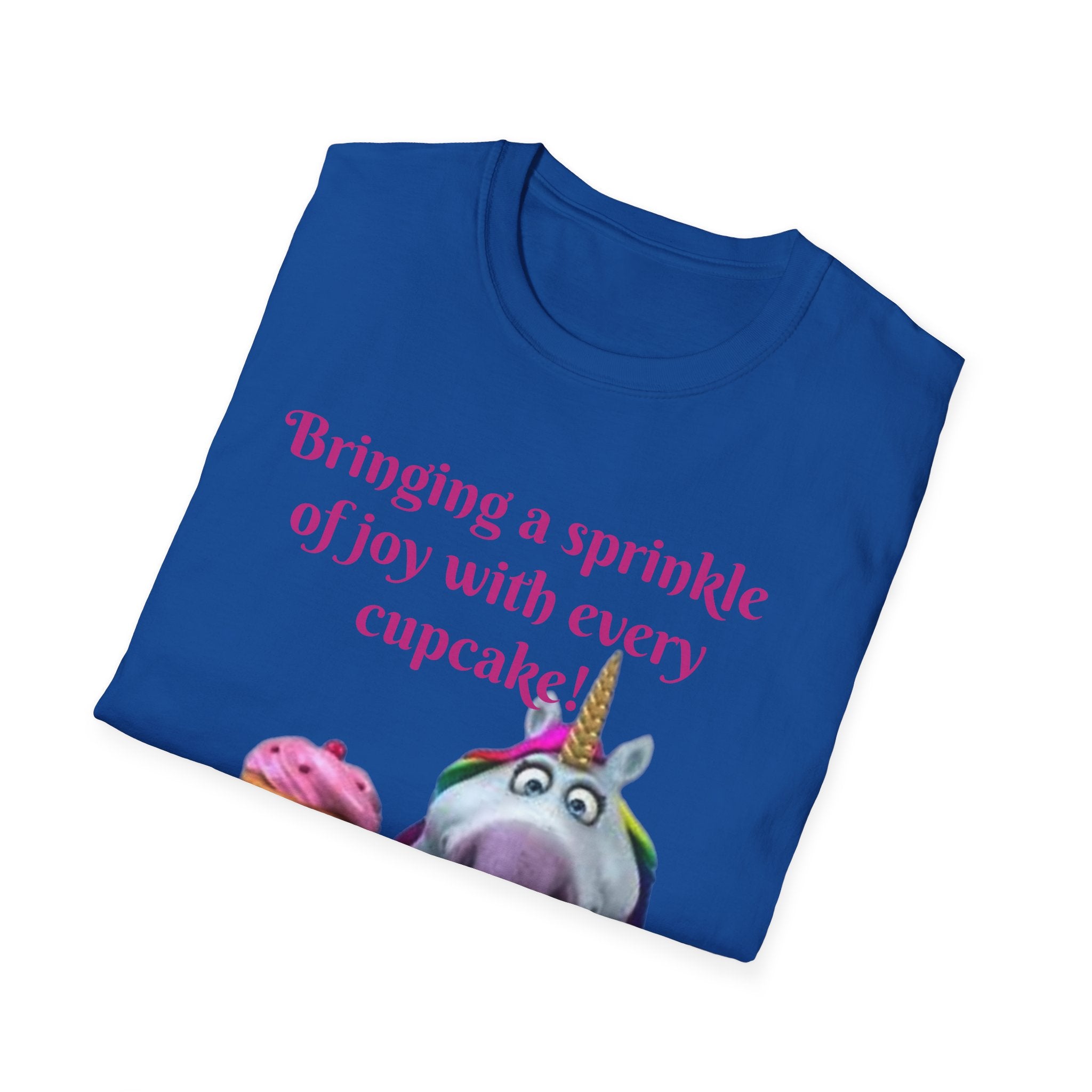 Bringing A Sprinkle Of Joy With Every Cupcake Unicorn Unisex Softstyle T-Shirt