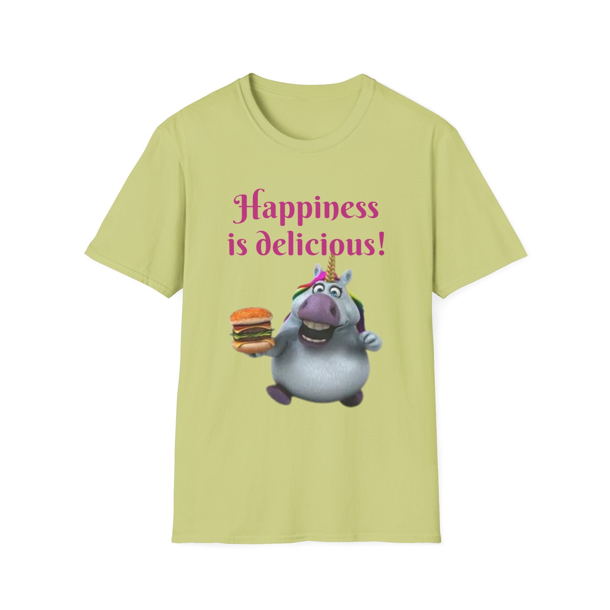 Happiness Is Delicious Unicorn Unisex Softstyle T-Shirt