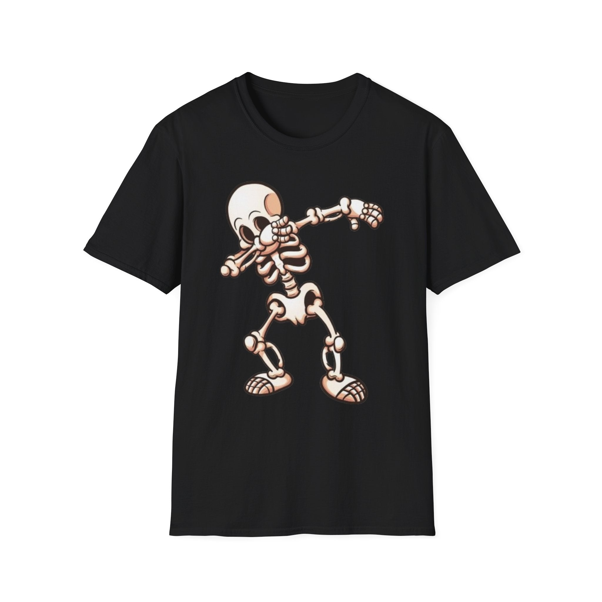 Dabbing Halloween Skeleton Unisex Softstyle T-Shirt