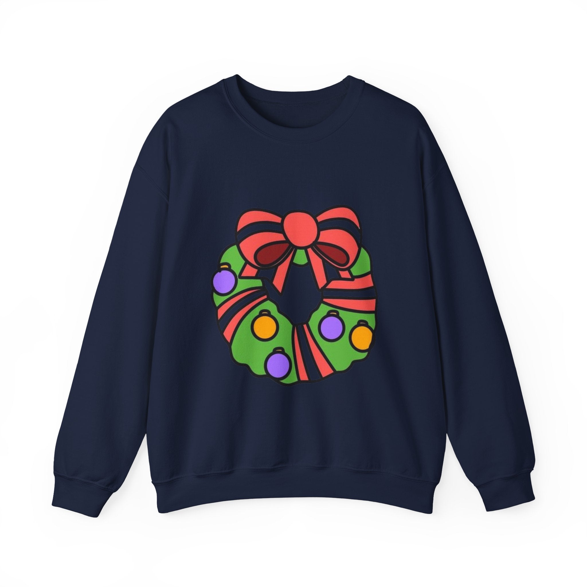 Holiday Wreath Unisex Heavy Blend™ Crewneck Sweatshirt